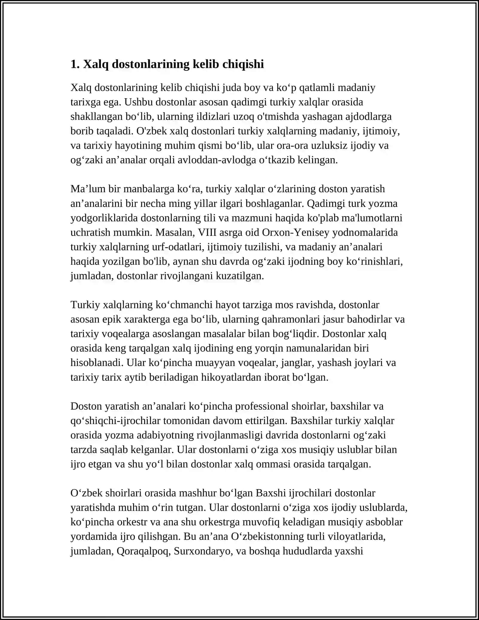 XALQ DOSTONLARINING VARIANTLARI 3