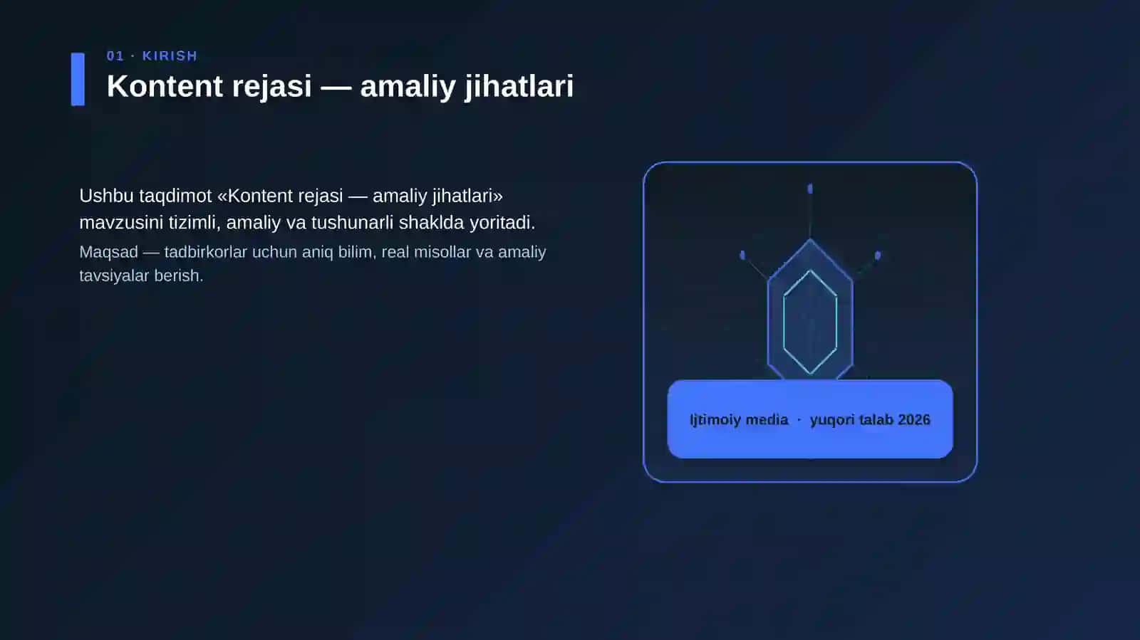 Kontent rejasi — amaliy jihatlari 3