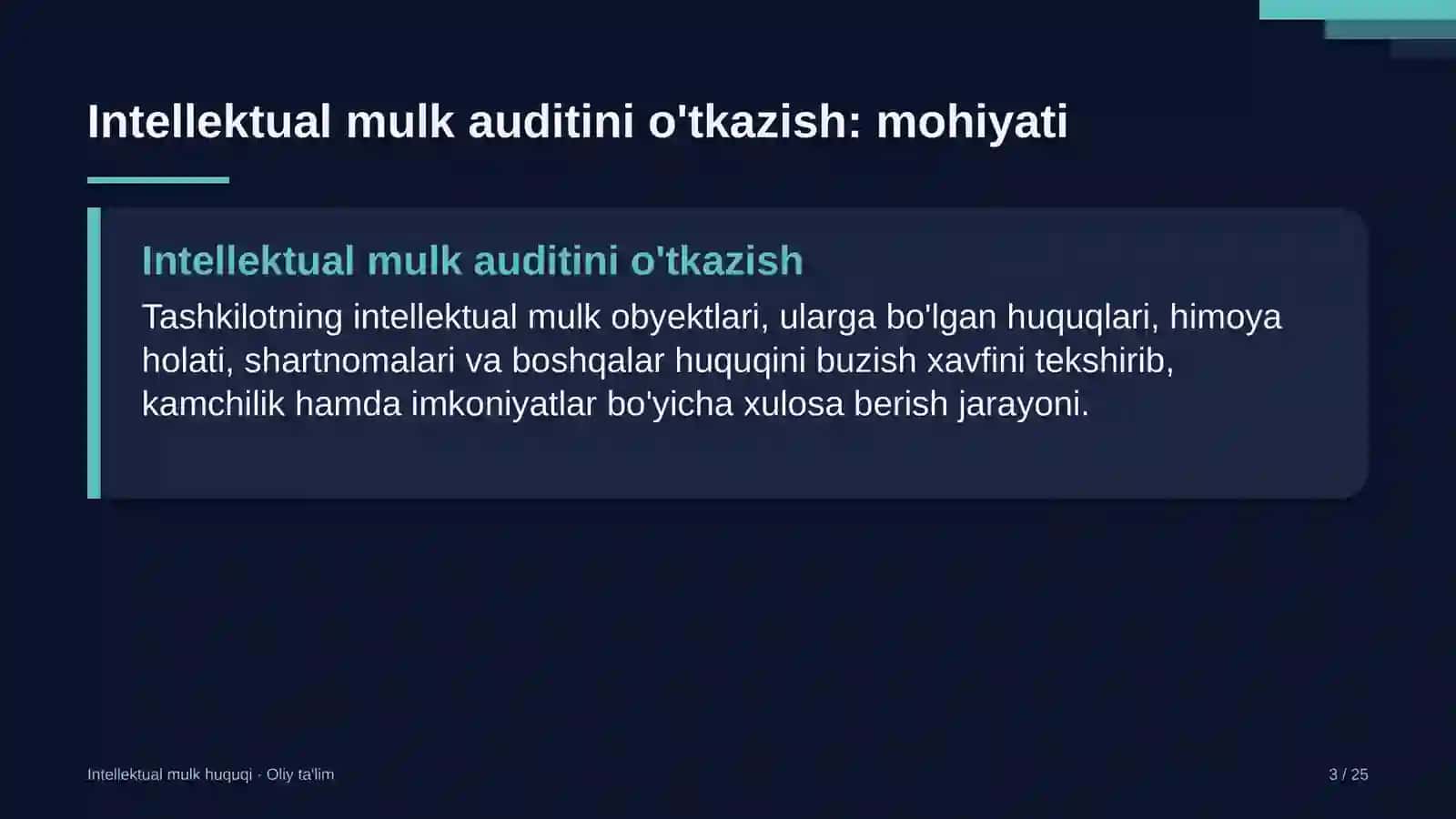 Frilans platformalarida intellektual mulk auditini o'tkazish 3