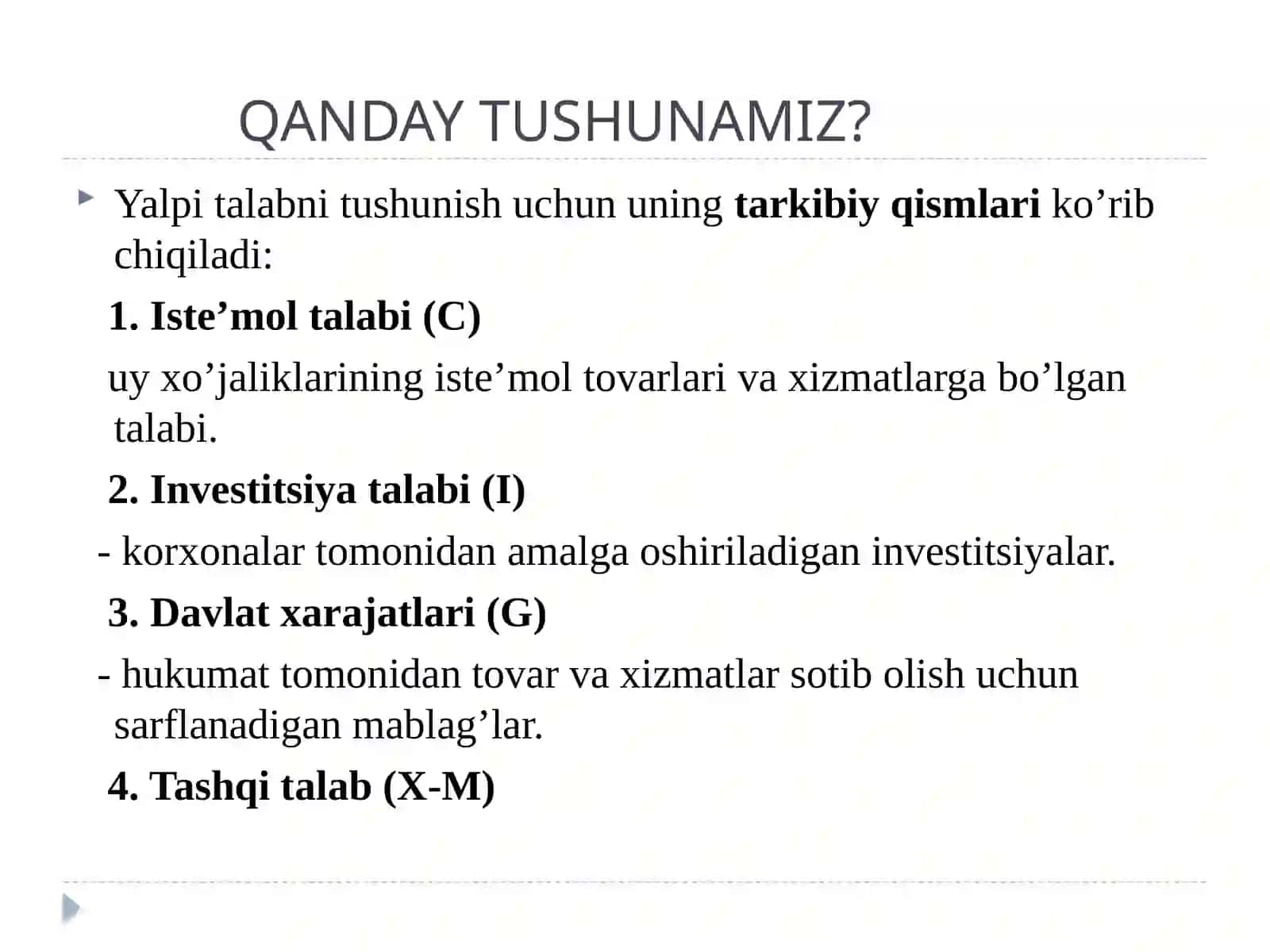 Yalpi Talab va Yalpi Taklif 3