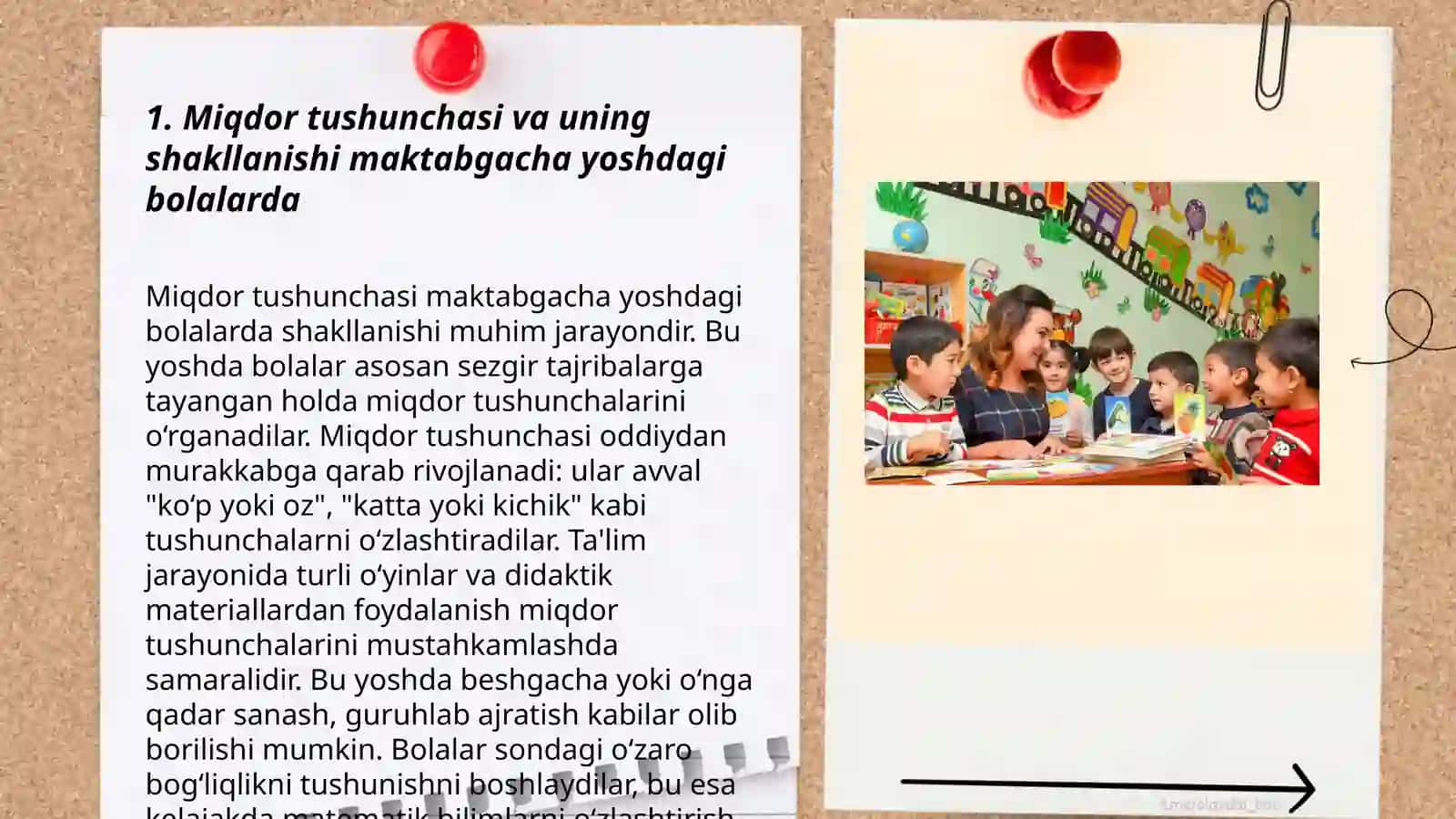 Elementlar matematik tasavvurlarni shakllantirish fanidan tuzgan taqdimot ishi 3