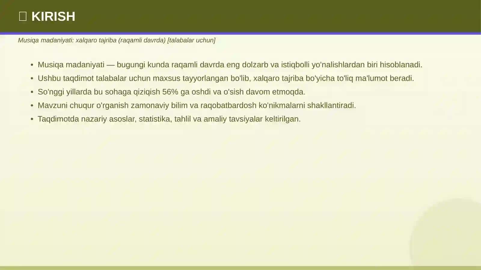 MUSIQA MADANIYATI 3