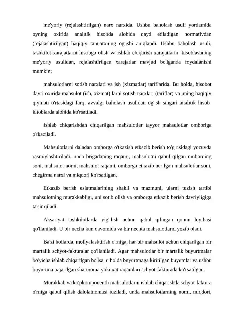 Hisobot ko’rsatkichlariga qo’yiladigan talablar 3