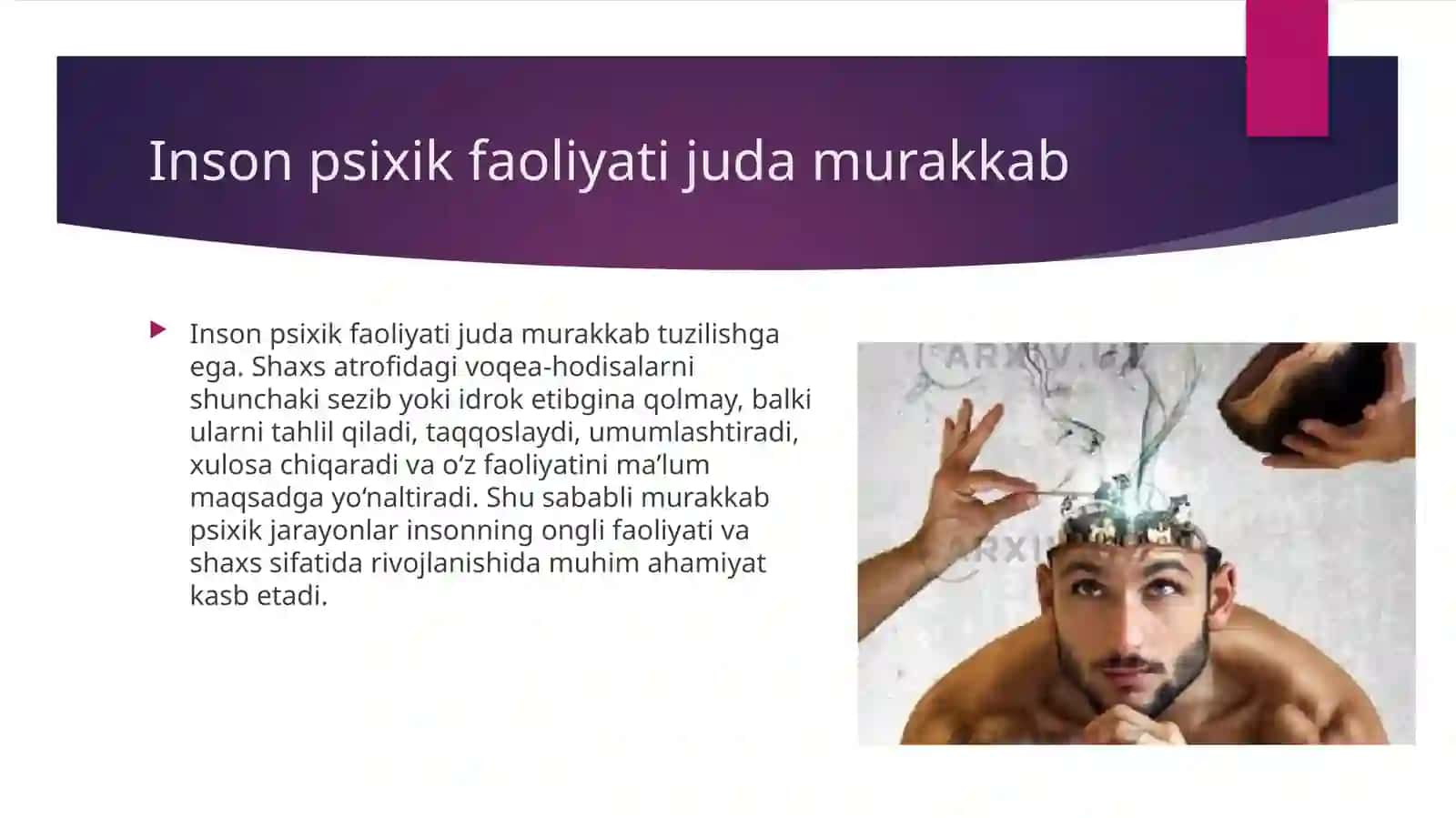 Murakkab psixik jarayonlar 3