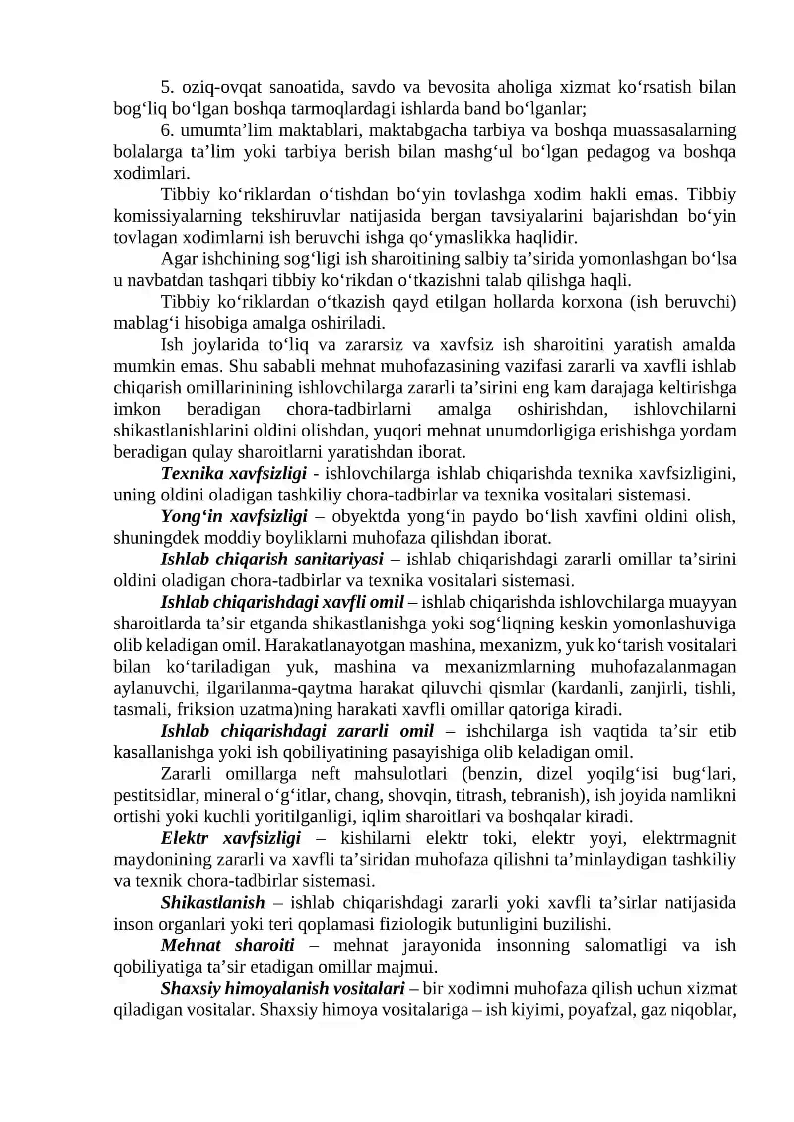 4-Ma’ruza: Hayot faoliyati xavfsizligining huquqiy va tashkiliy asoslari 3