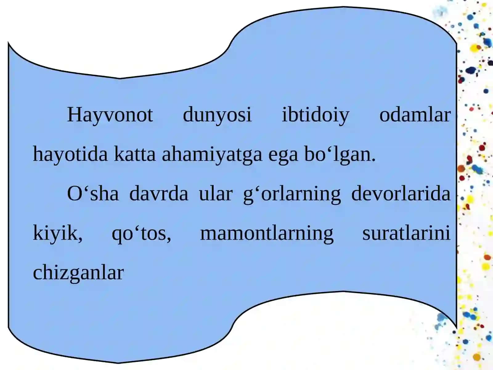 Tasviriy san'at fanidan Animalistik janr taqdimoti 3