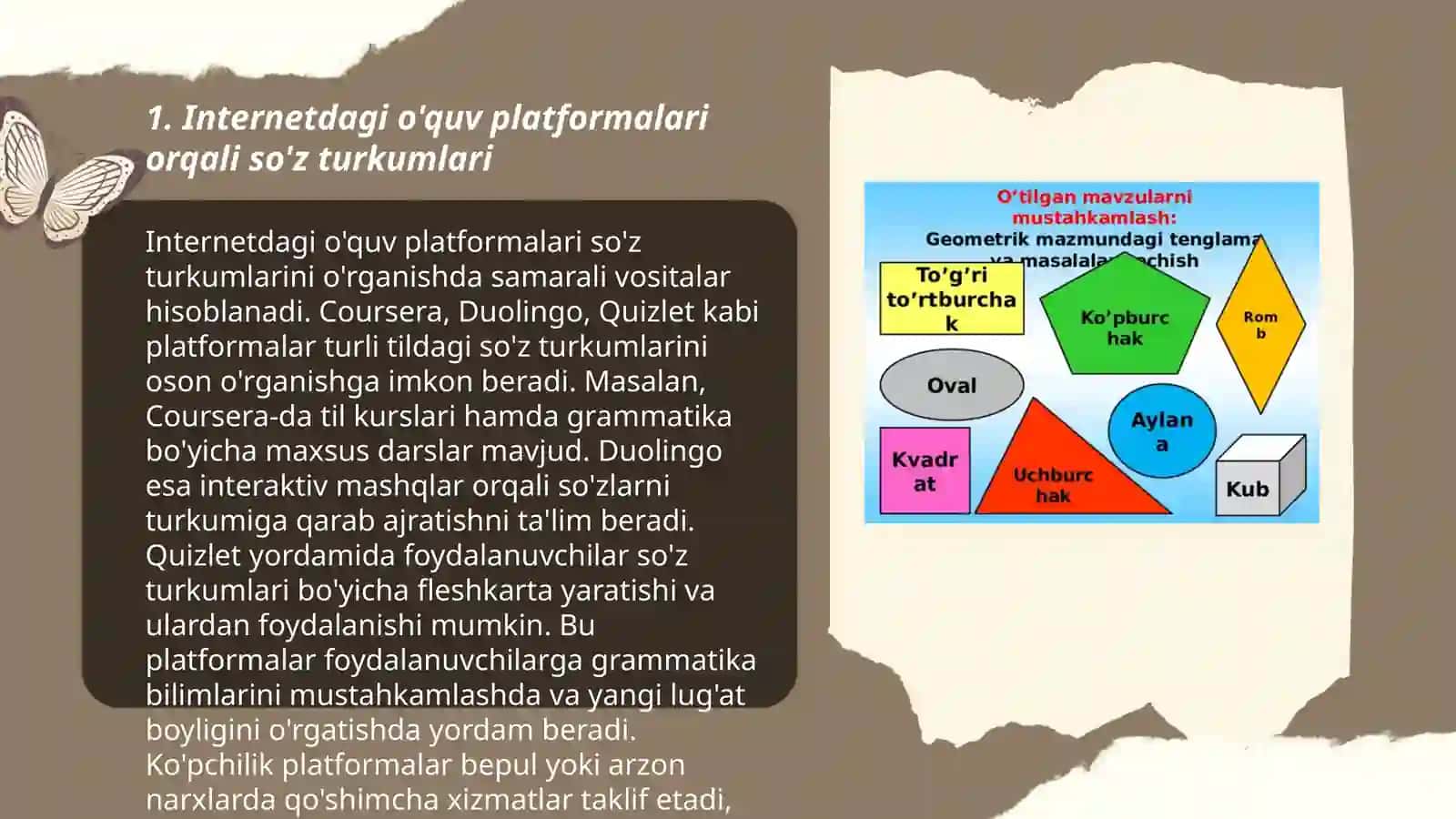 Internetdan boshlang'ich sinflarda So'z turkumlarini o'rganishga oid ma'lumotlari yig'ish 3