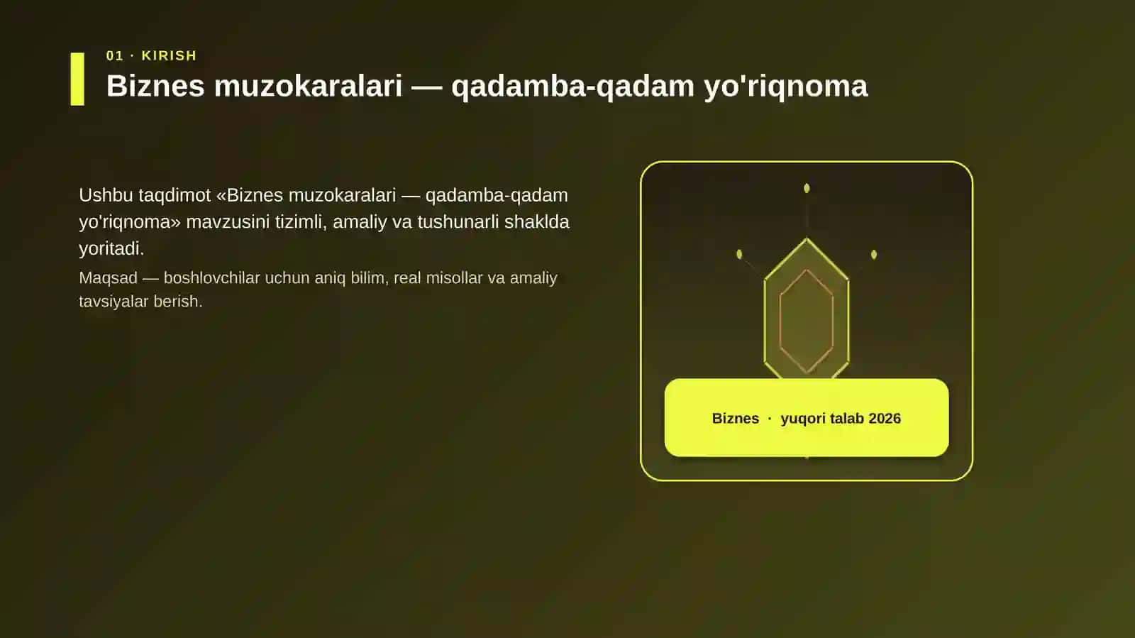 Biznes muzokaralari — qadamba-qadam yo'riqnoma 3