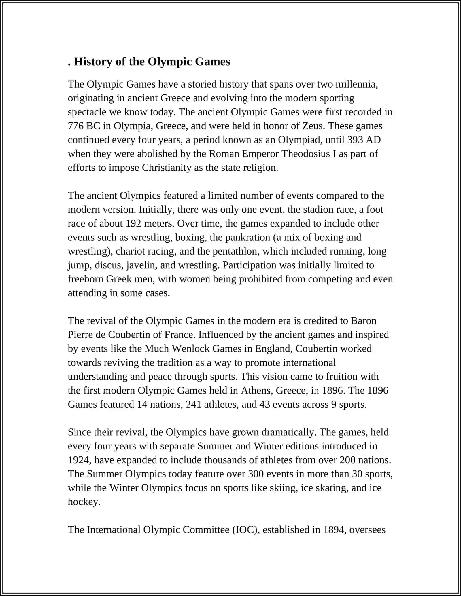 OLYMPIC GAMES 3