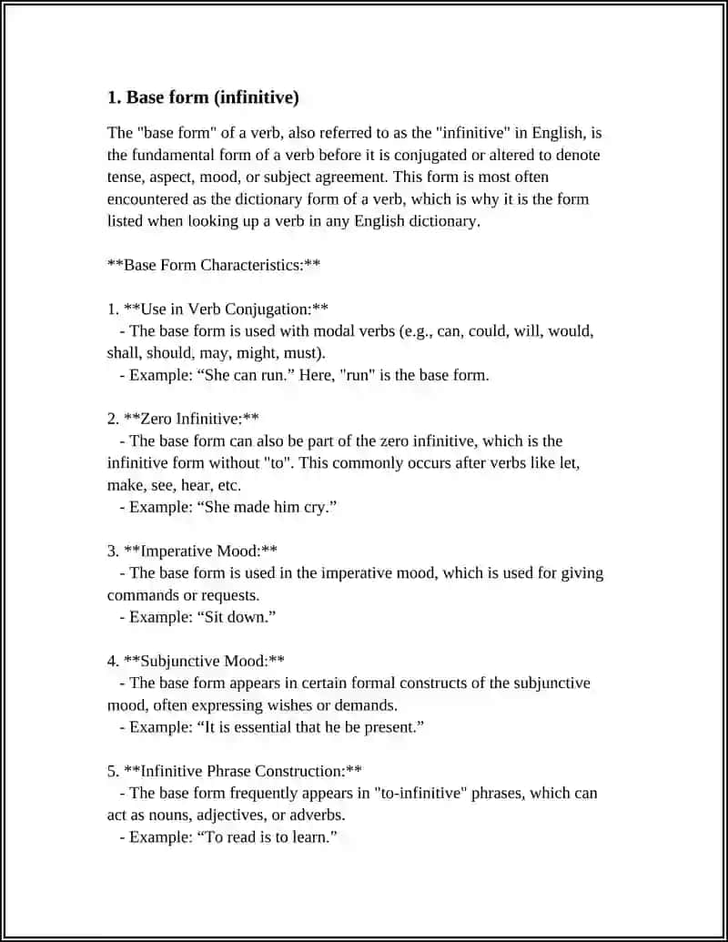 Theme: VERB FORMS 3