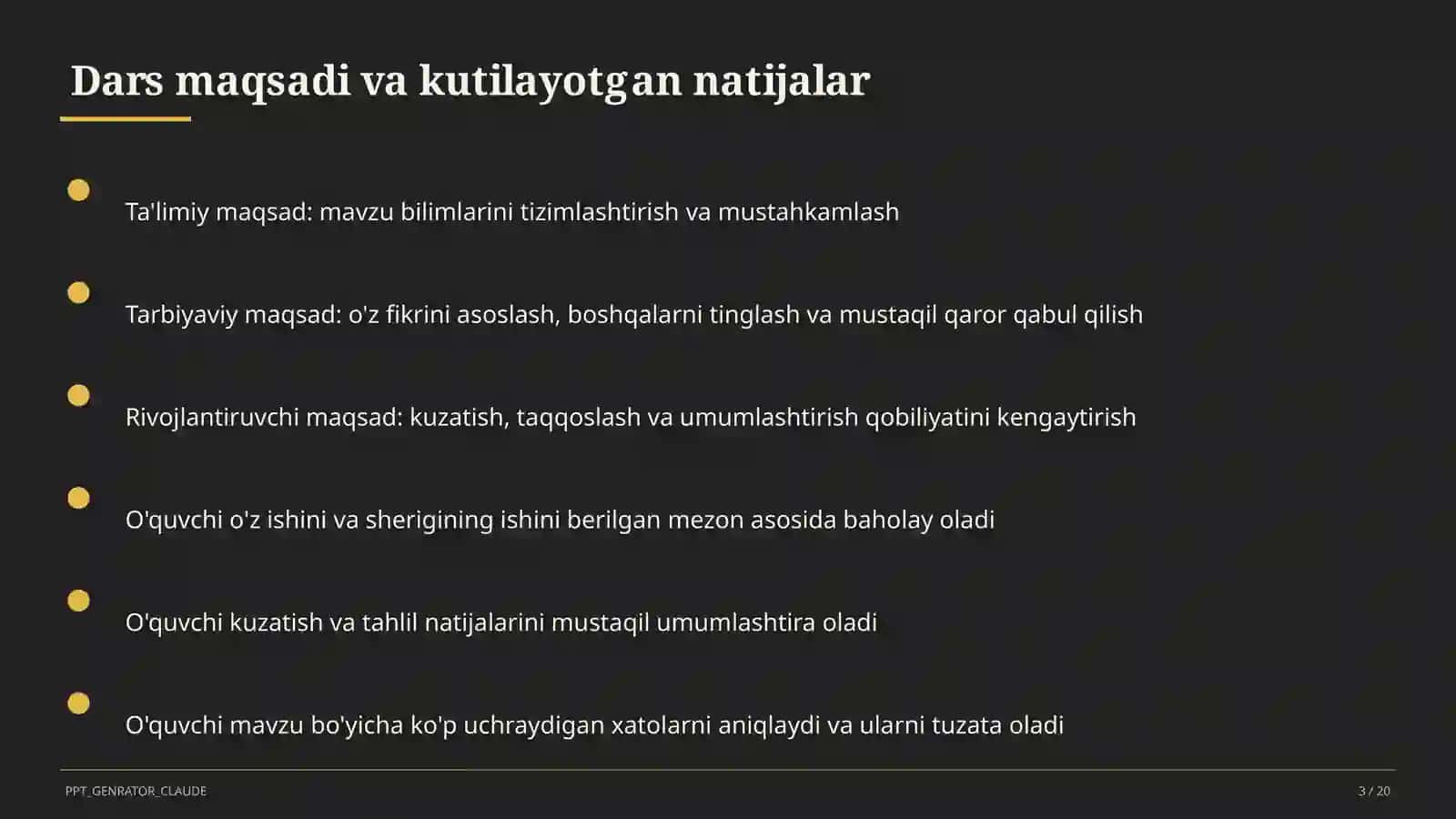 Ona tili (5– 11) — metodik birlashma uchun 3