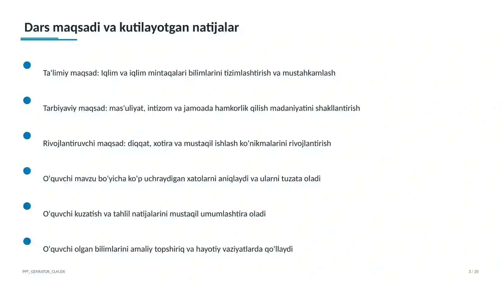 Iqlim va iqlim mintaqalari (6-sinf) 3