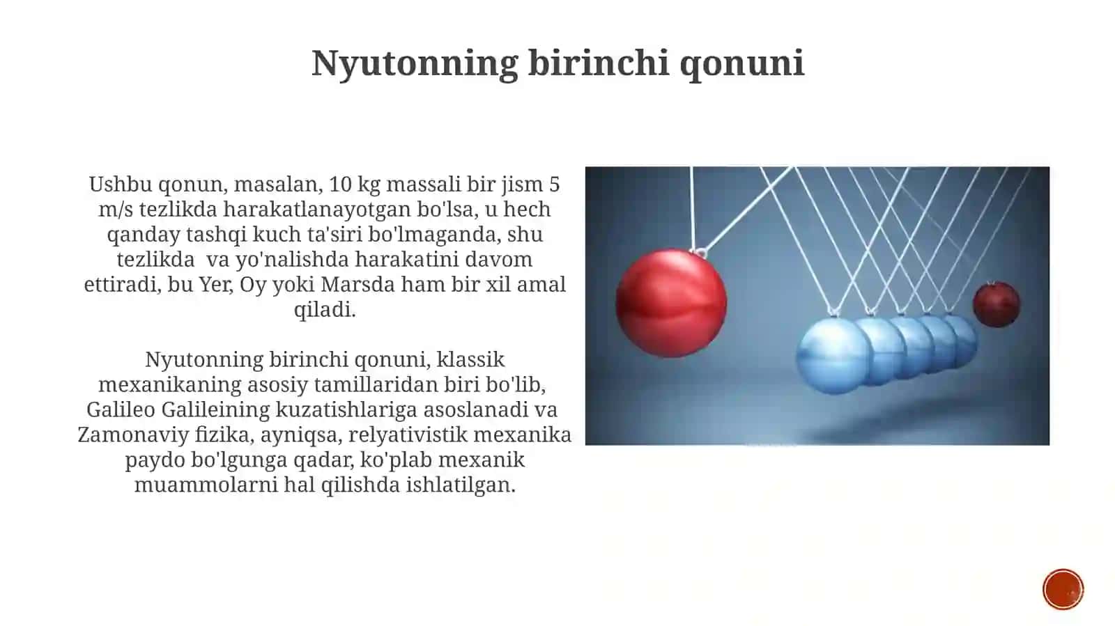 Dinamika.Umumlashganqonunlar.Nyutonqonunlarivaularningqoʻllanishi 3