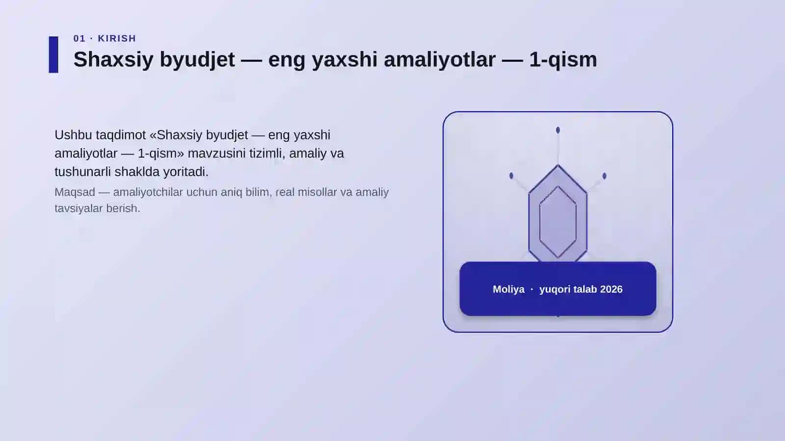 Shaxsiy byudjet — eng yaxshi amaliyotlar — 1-qism 3