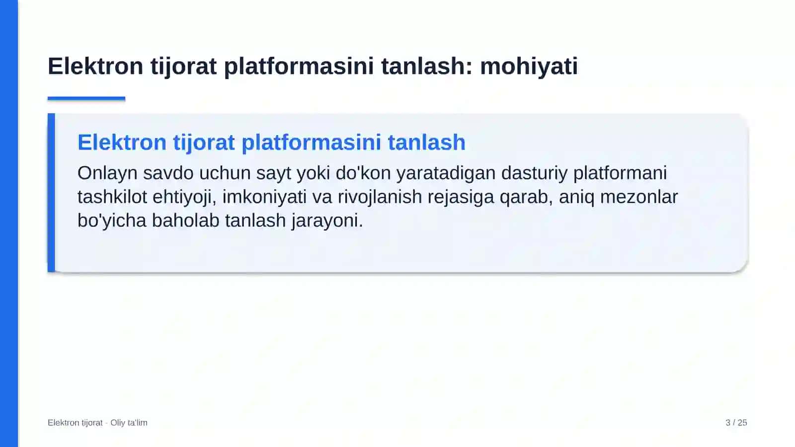 Ijara xizmatlarida elektron tijorat platformasini tanlash 3