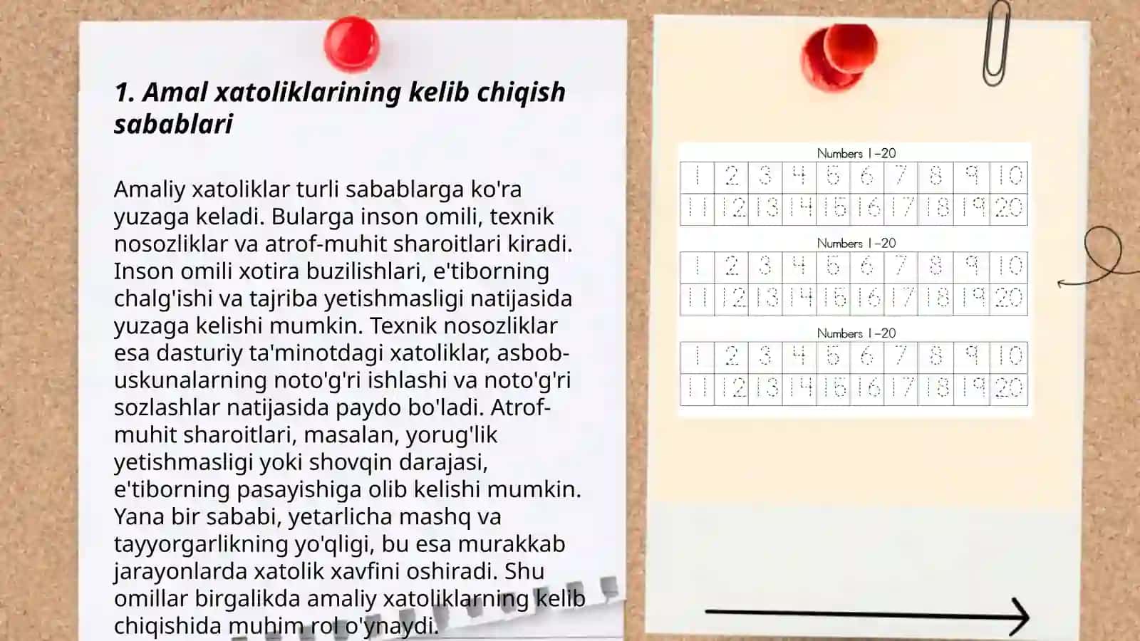 Amal xatoliklarni baholash 3