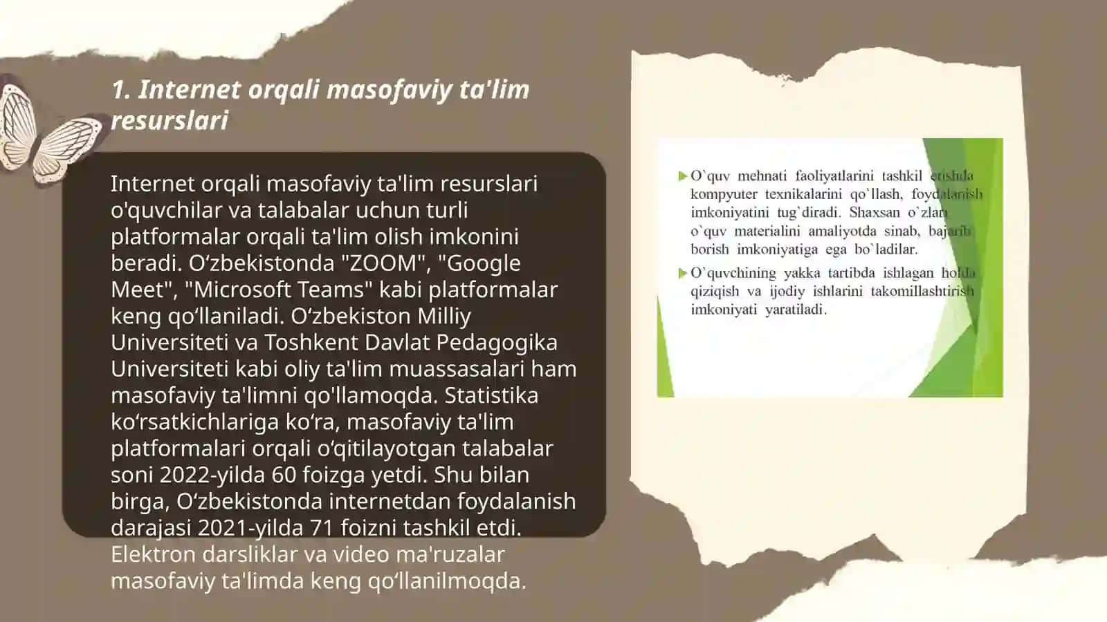 Ta'lim jarayonini tashkil etishda internet xizmatlaridan foydalanish 3
