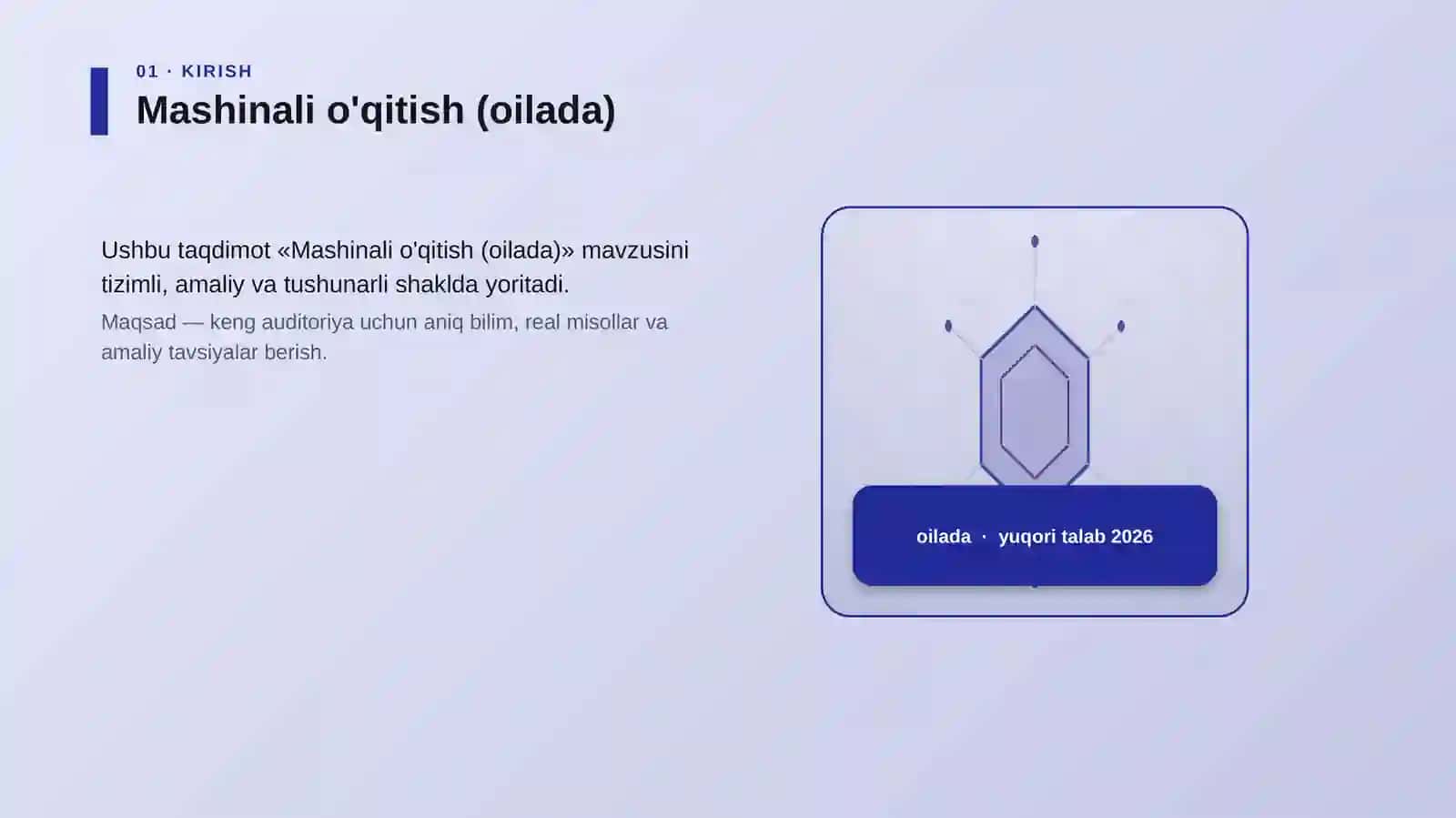 Mashinali o'qitish (oilada) 3