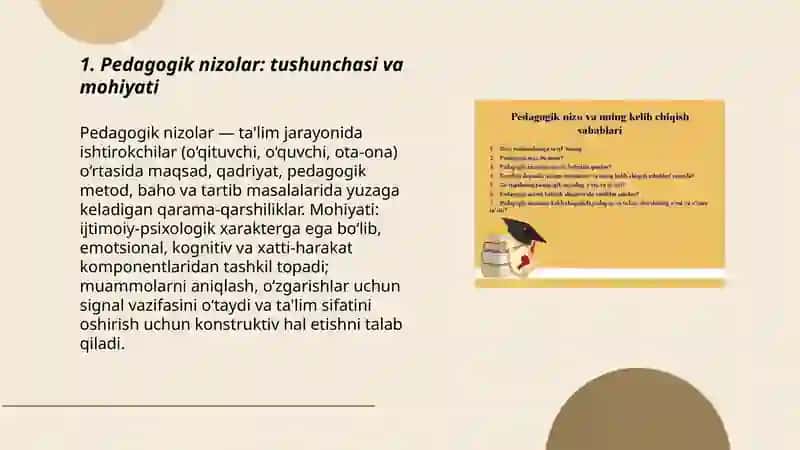 Pedagogik nizolar va ularni bartaraf etish texnologiyasi 3