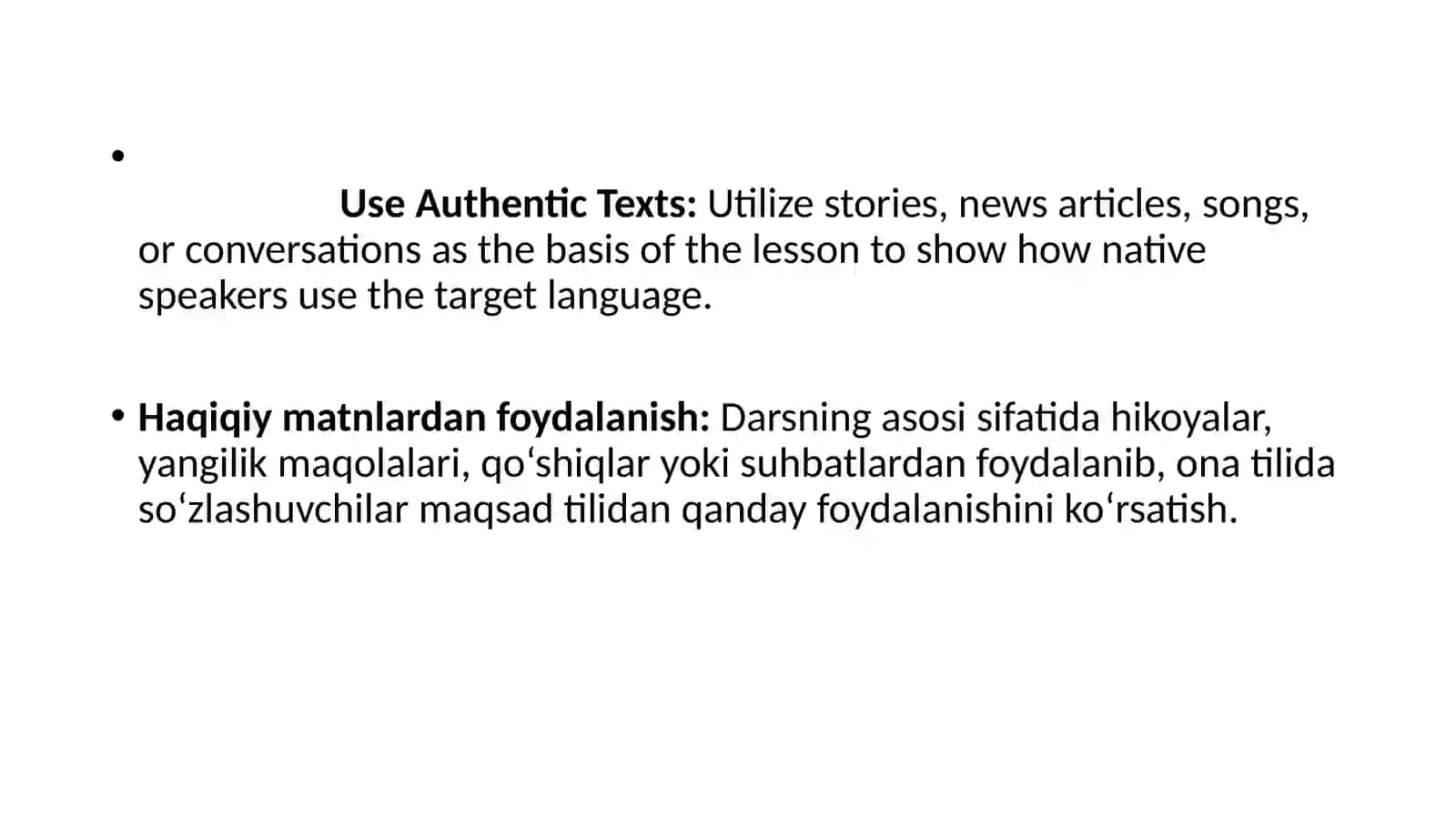 Grammatikani kontekstda o‘qitishtil qoidalarini o‘rgatish 3