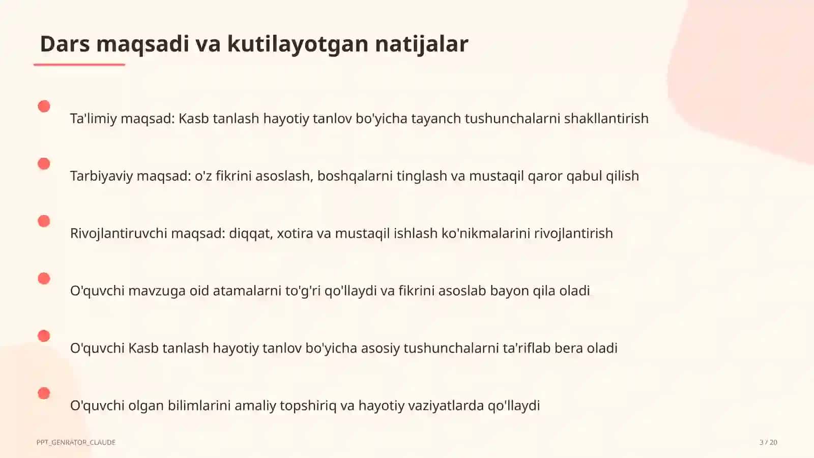 Kasb tanlash hayotiy tanlov (9-sinf) 3