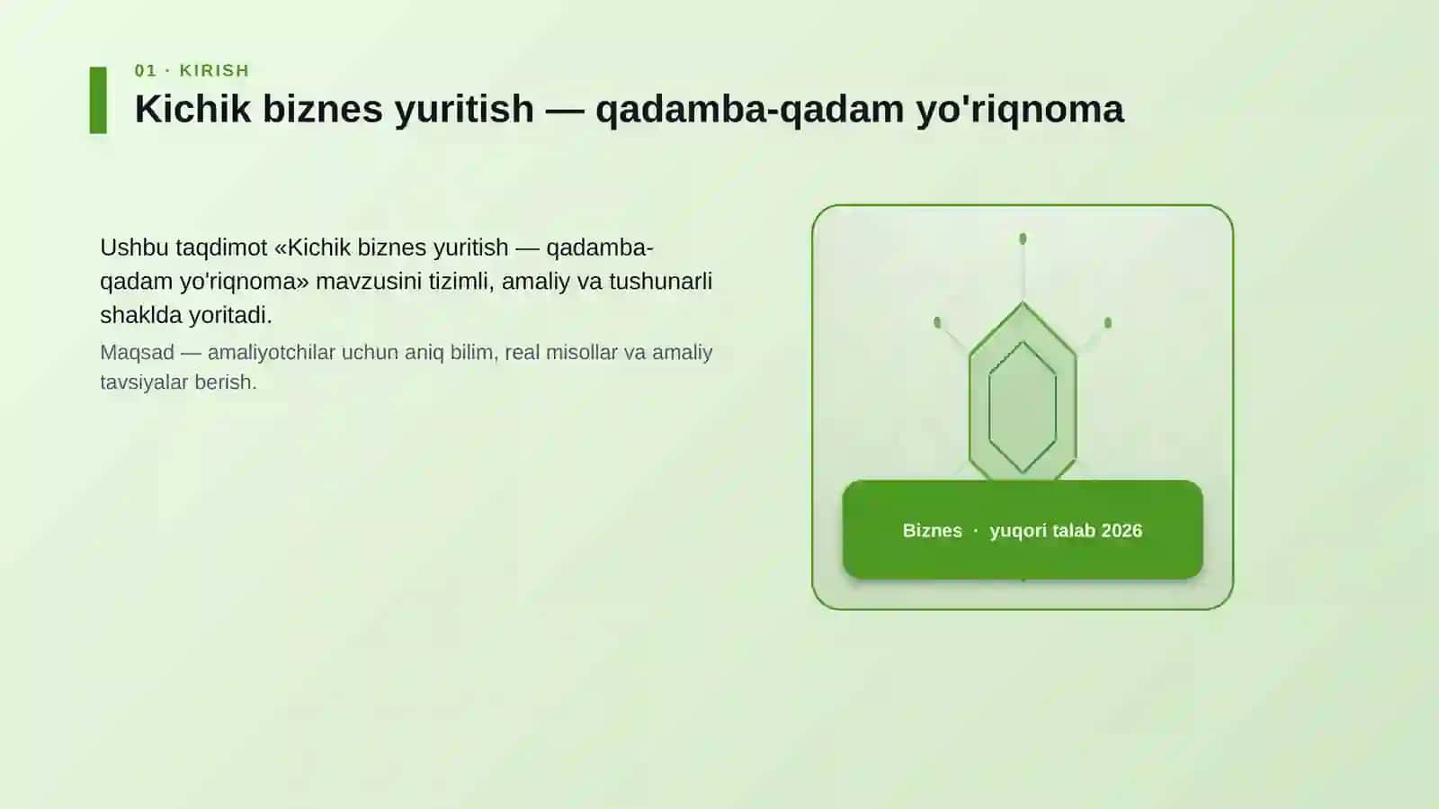 Kichik biznes yuritish — qadamba-qadam yo'riqnoma 3