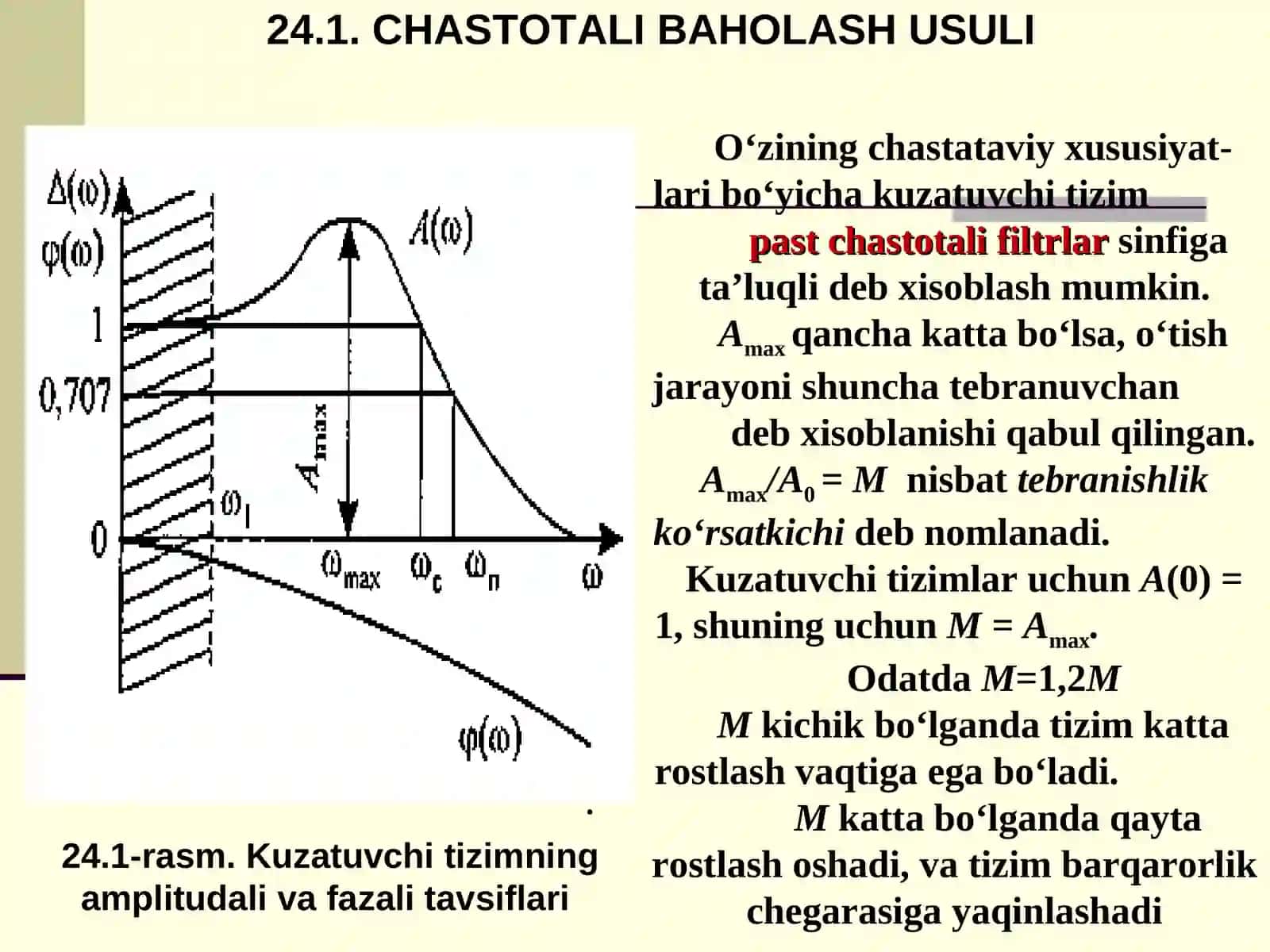 O‘TISH JARAYONINING SIFATINI BAHOLASH USULLARI 3