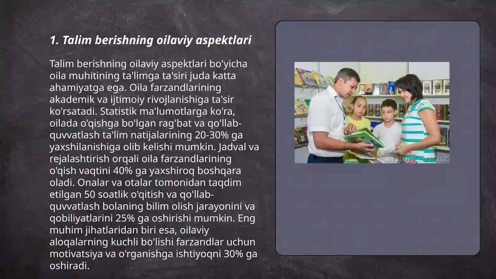 Talim. Muassasida va oilada beriladigan ijtimoiy pedogogik faoliyat 3