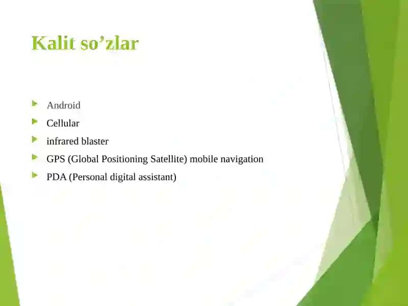 Android Operatsion Tizimlar 3