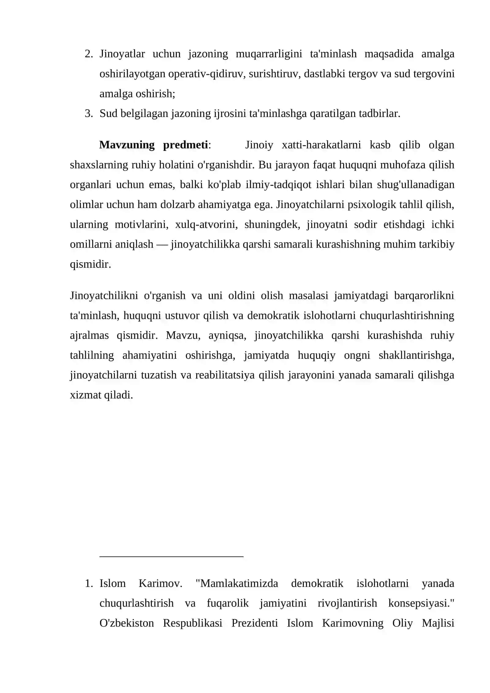 JINOYATCHI SHAXS TIPOLOGIYASI VA ULARNI O'RGANISH METODLARI 3