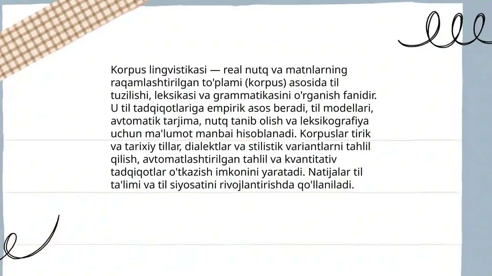 Korpus lingvistikasi haqida taqdimot tayyorlash 3