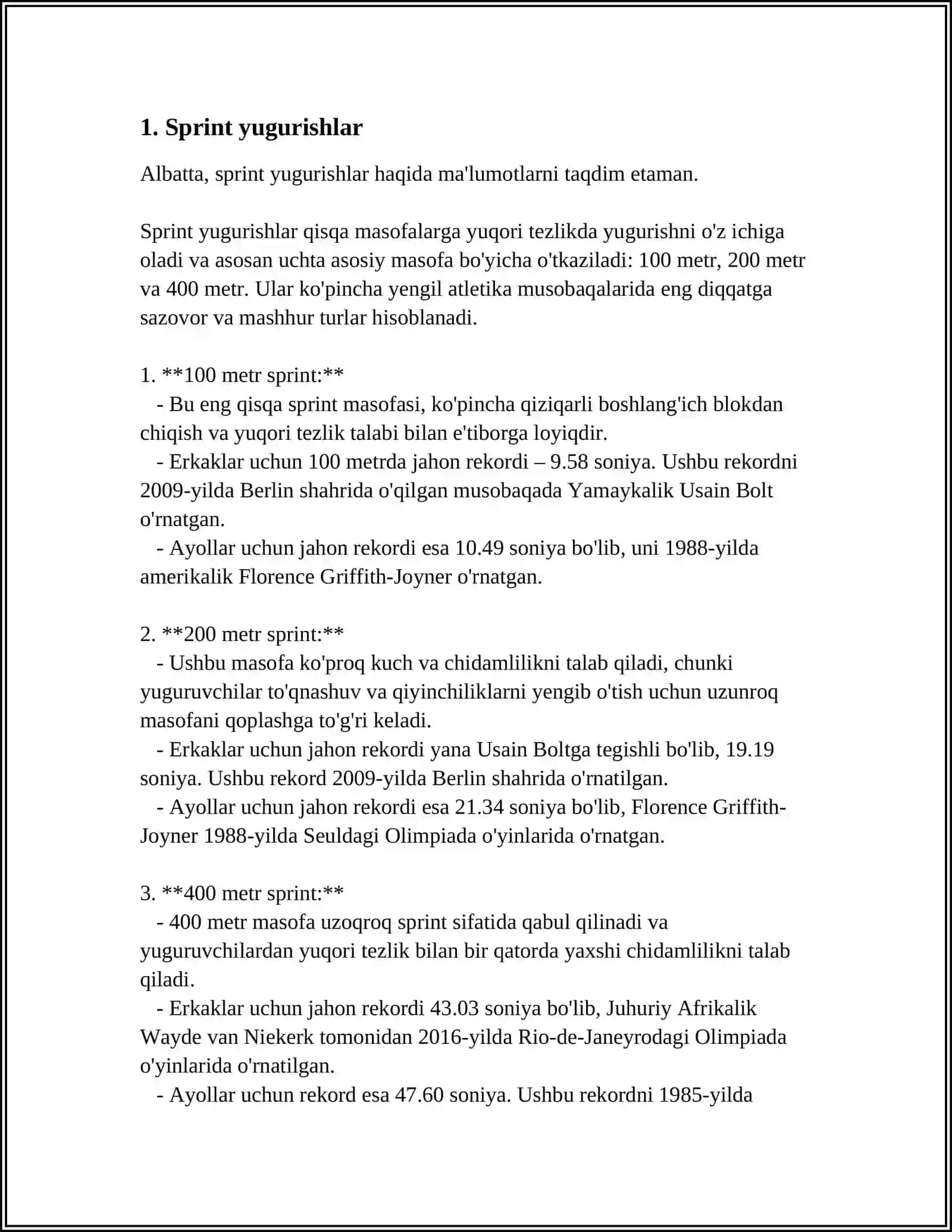 YENGIL ATLETIKA BOLIMLARI VA ULARNING TURKUMLANISHI 3