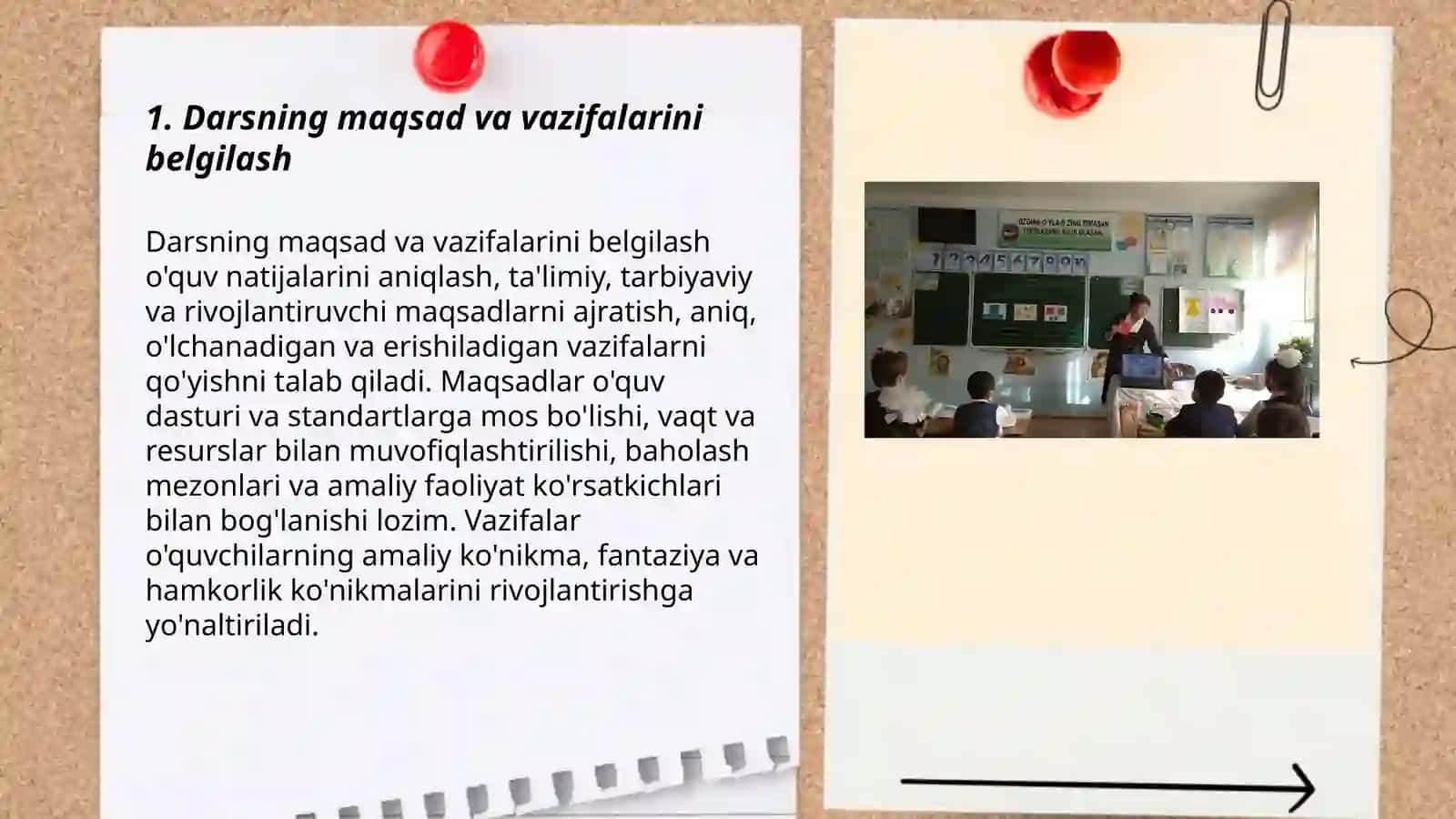 Boshlang'ich sinf Texnologiya ta'limi dasturlarida mashg‘ulot ishlanmasi tayyorlash 3