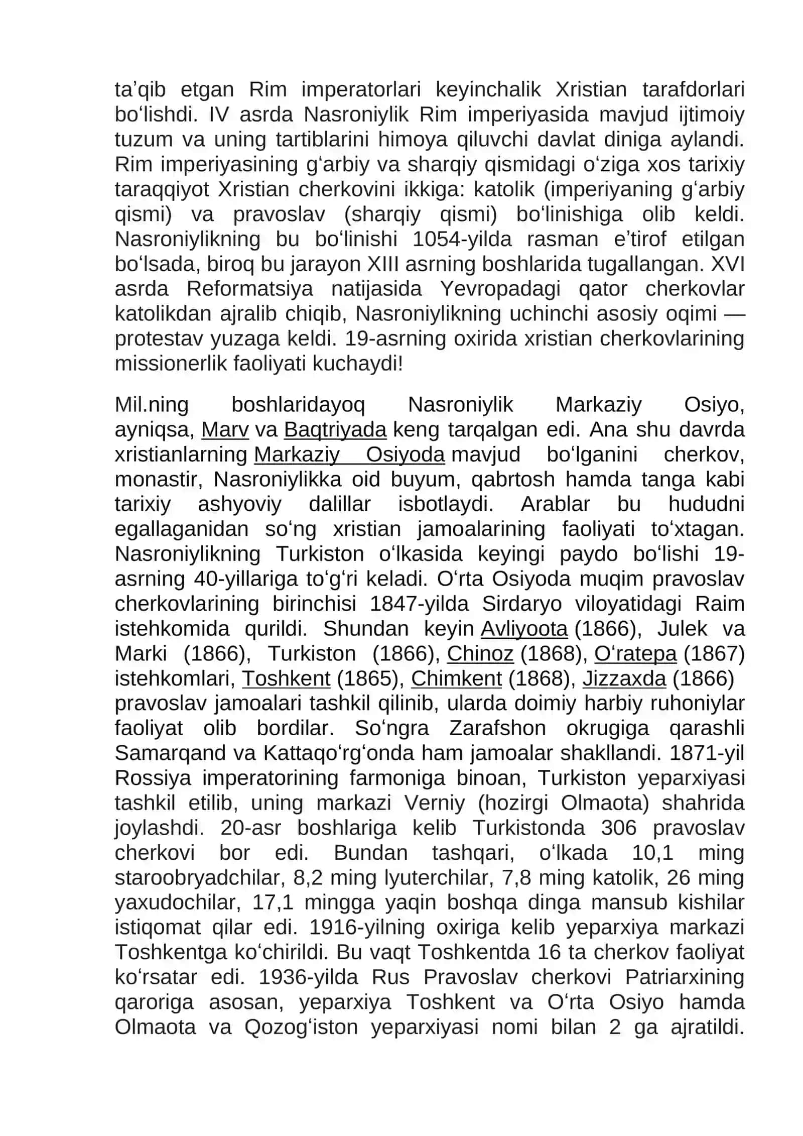 Xristianlik dinining paydo bo’lishi,aqidalari,asosiy yo’nalishlari,ta’limoti va manbalari 3