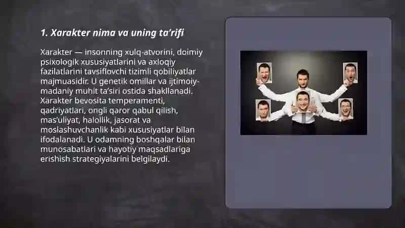 Xarakter 3