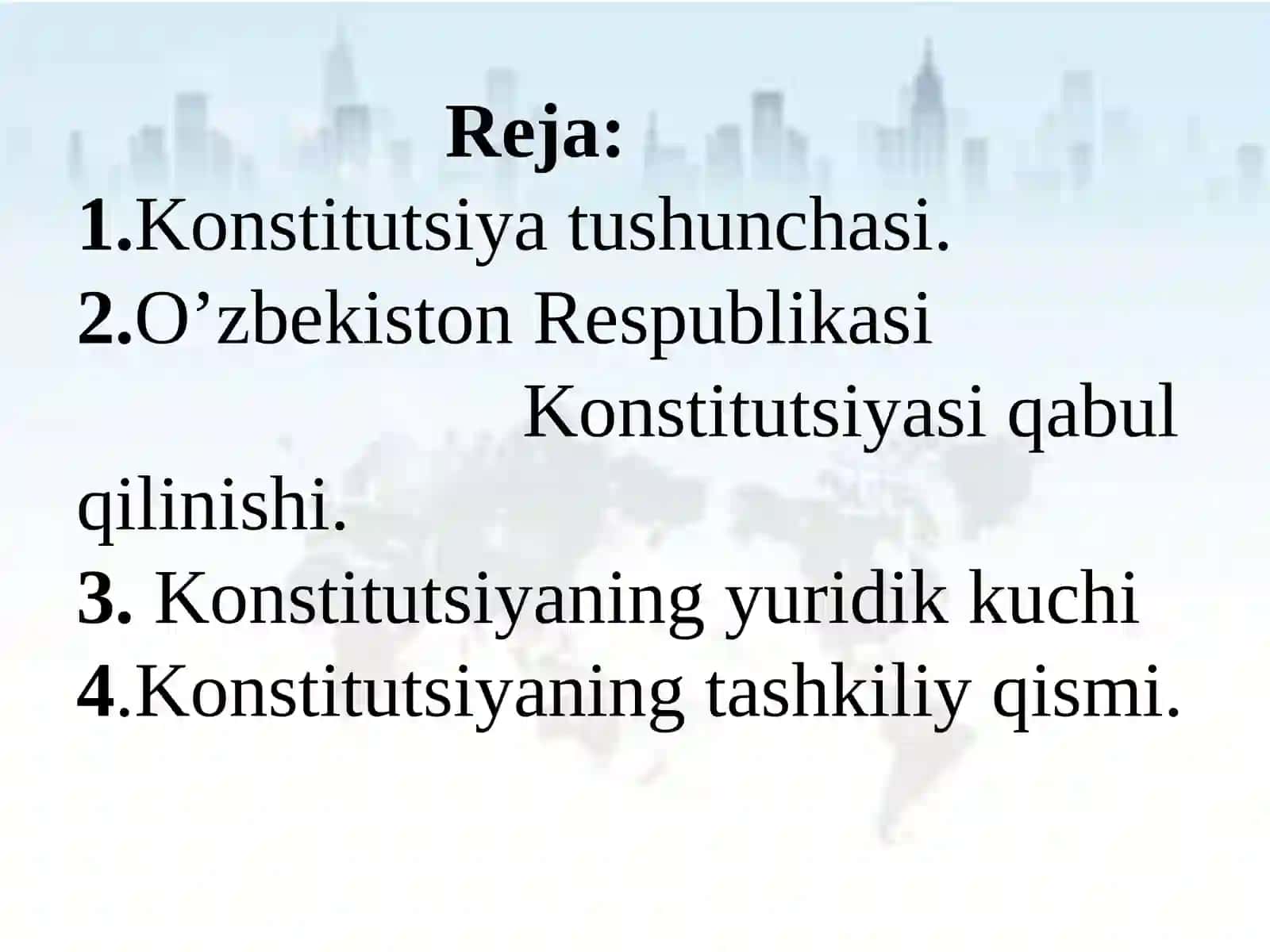 O’zbekistonning Konstitutsiyasi 3