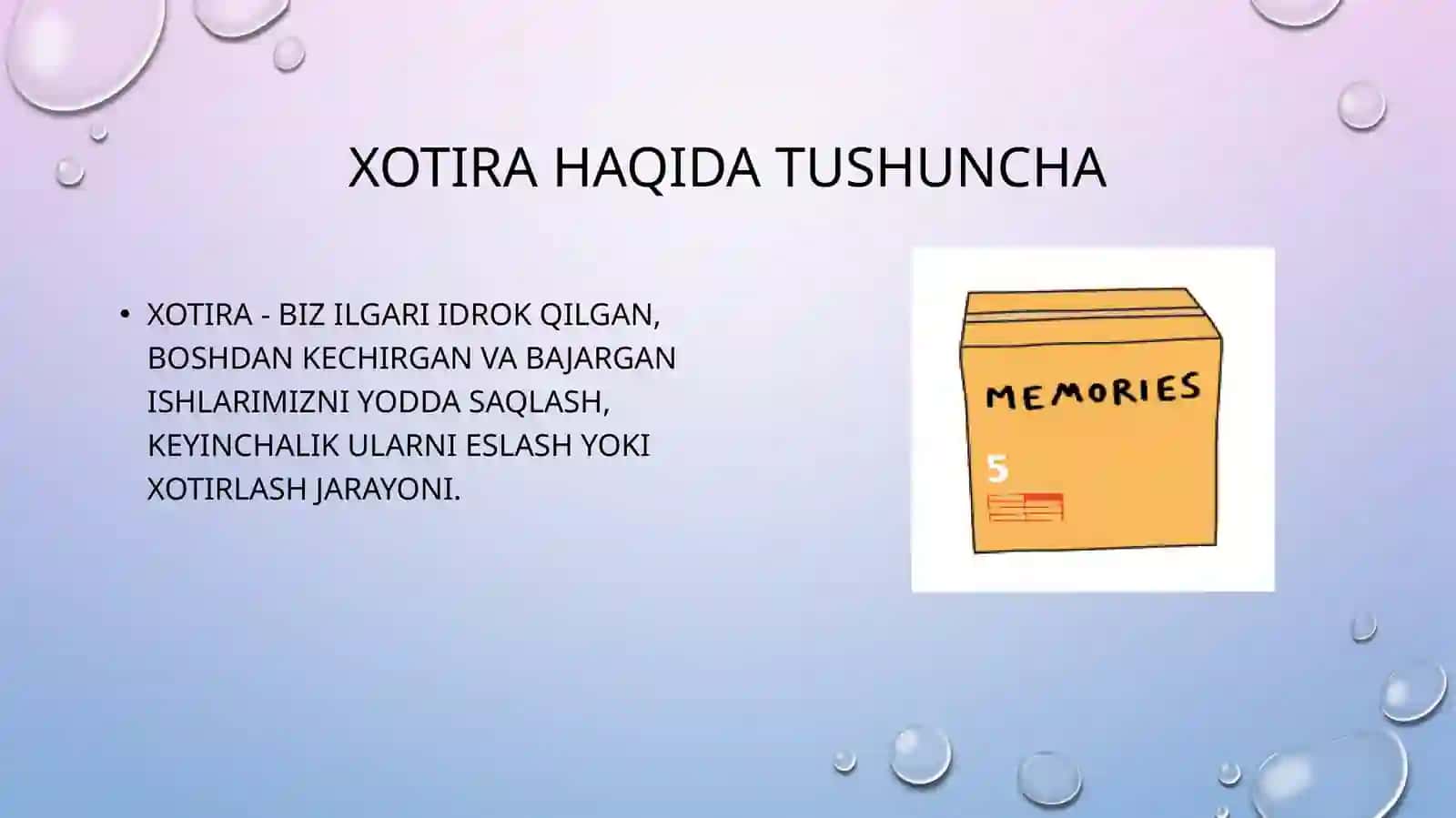 Xotira  buzilishlari 3
