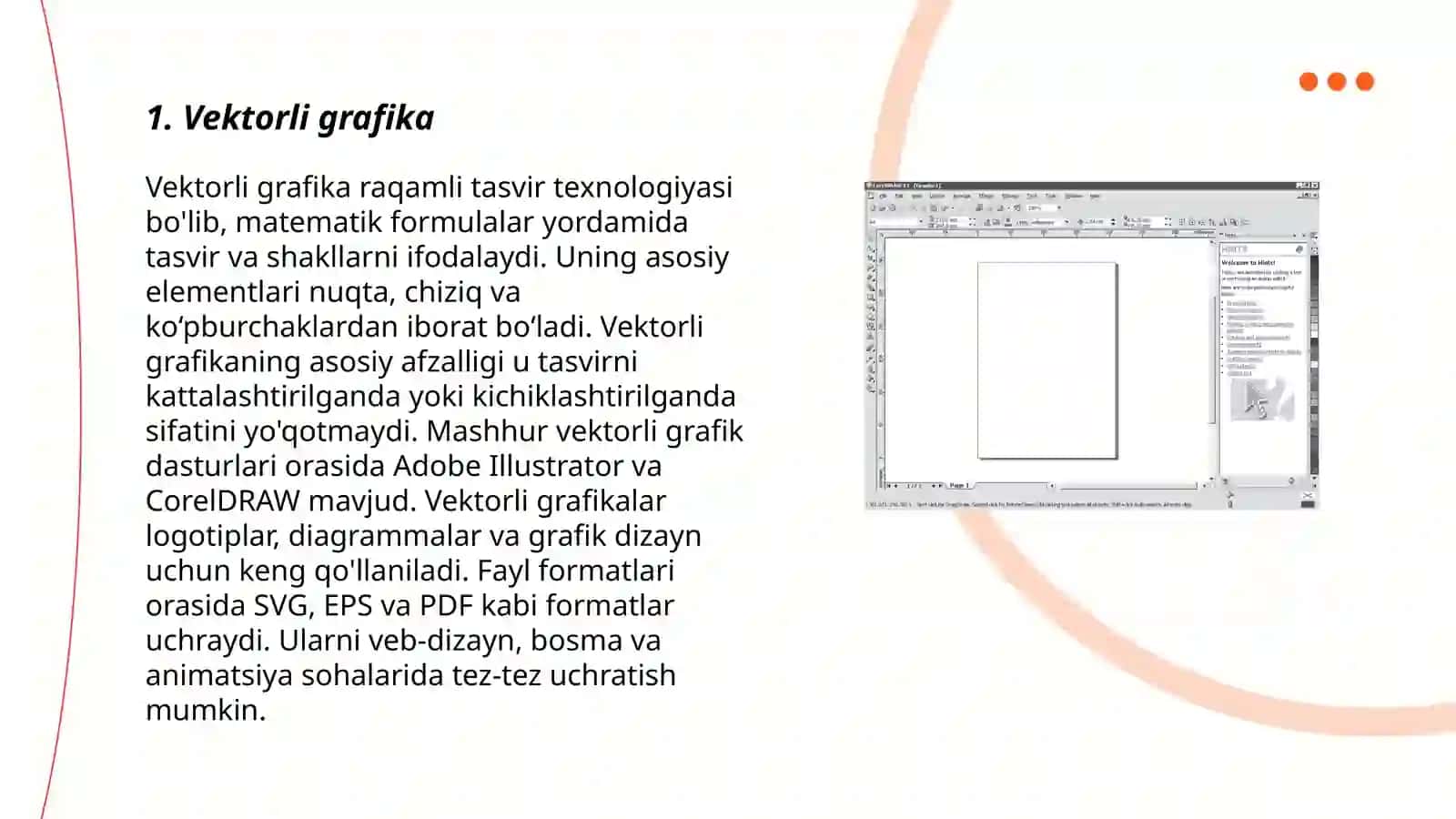 CorelDRAW dasturi xususiyatlari 3