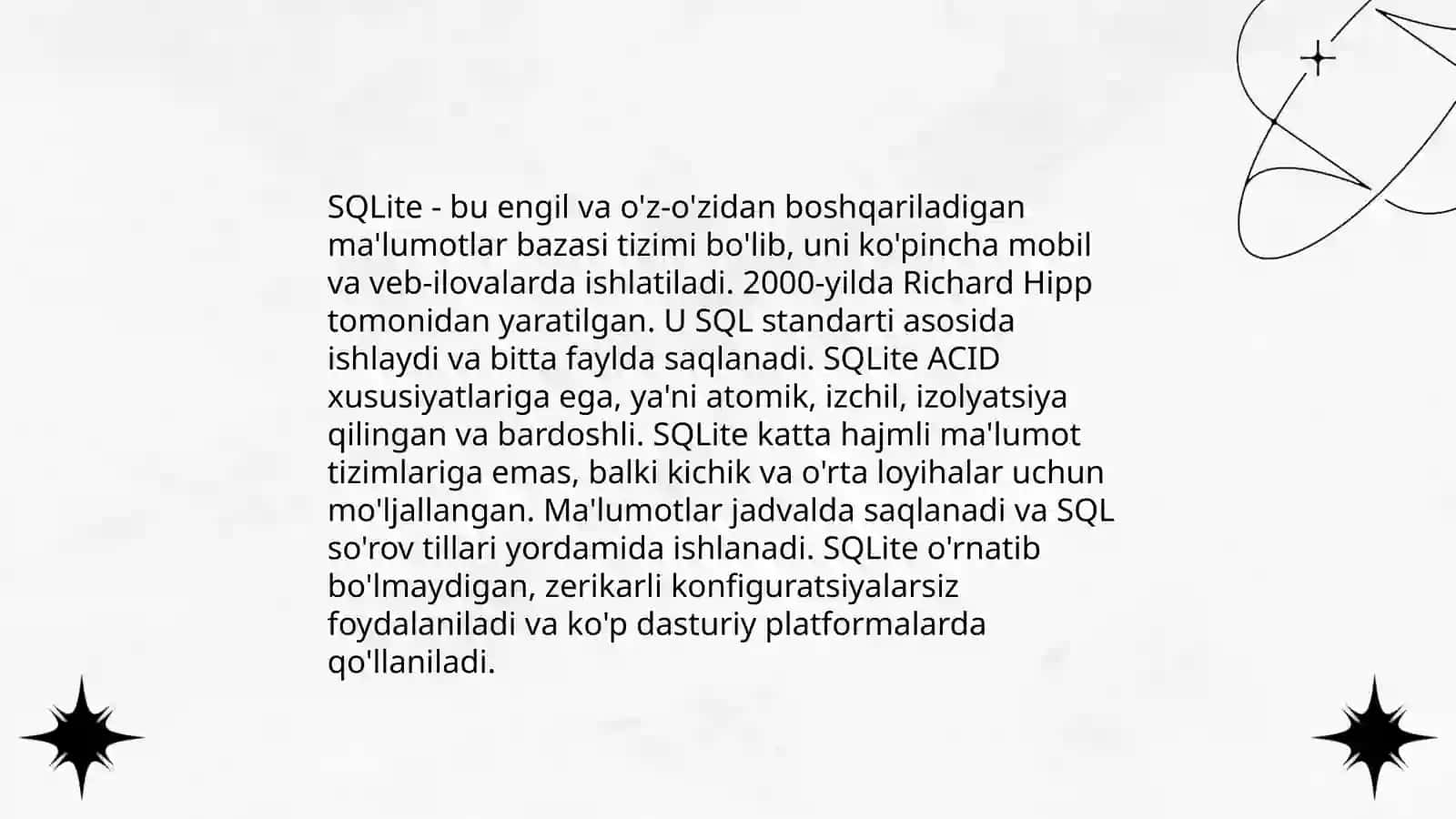 SQLiteda cheklovlar va ularning qo'llanilishi 3
