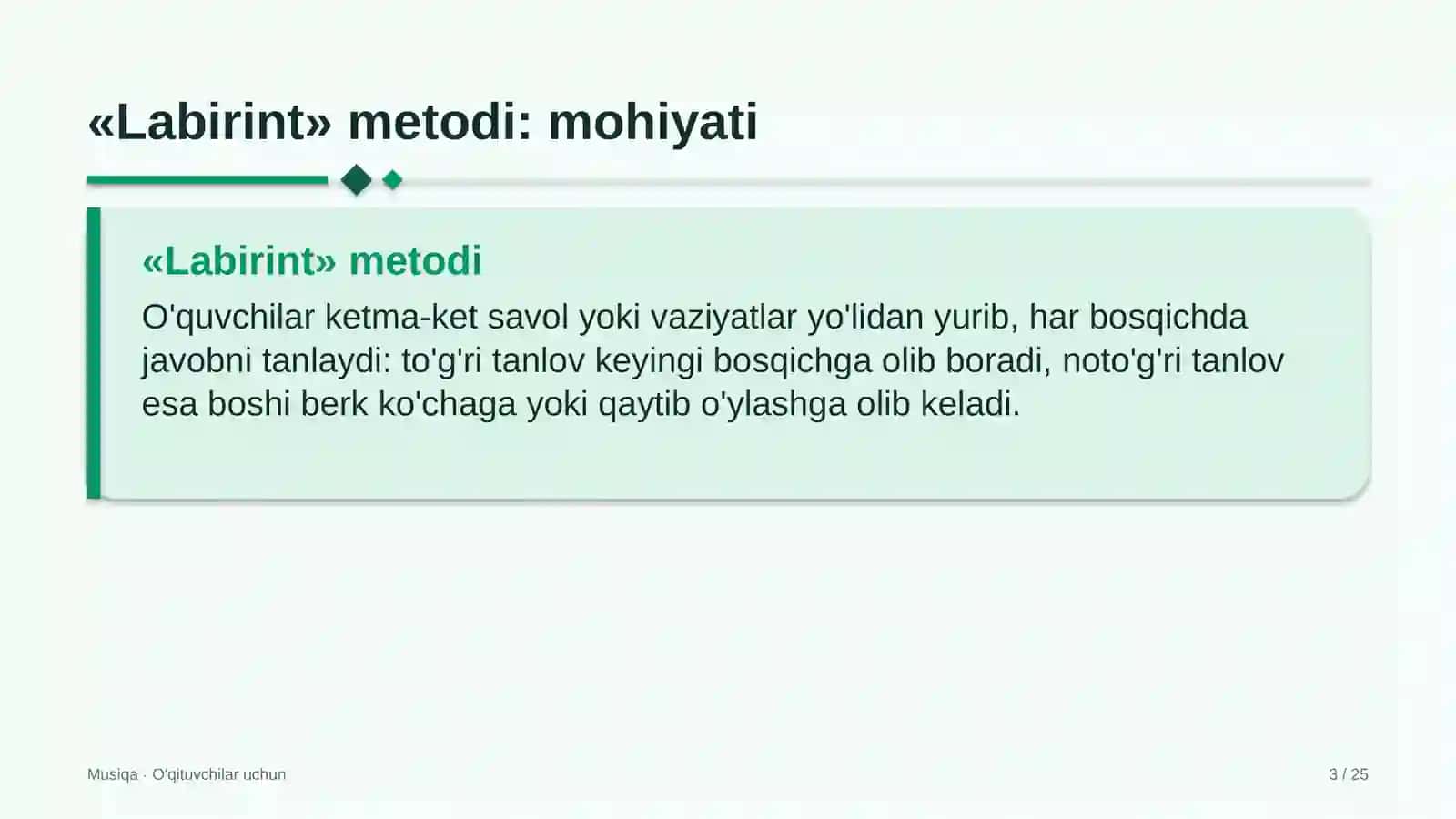 musiqa darslarida labirint metodidan foydalanish 8625 3