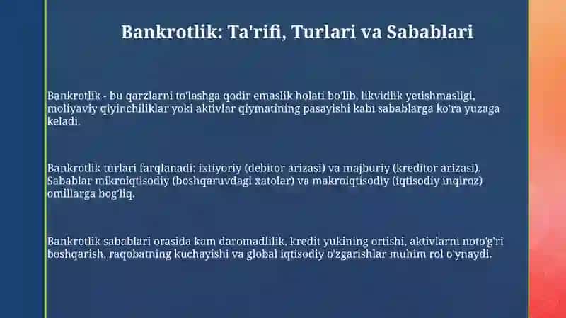 Biznesda bankrotlik va reabilitatsiya 3