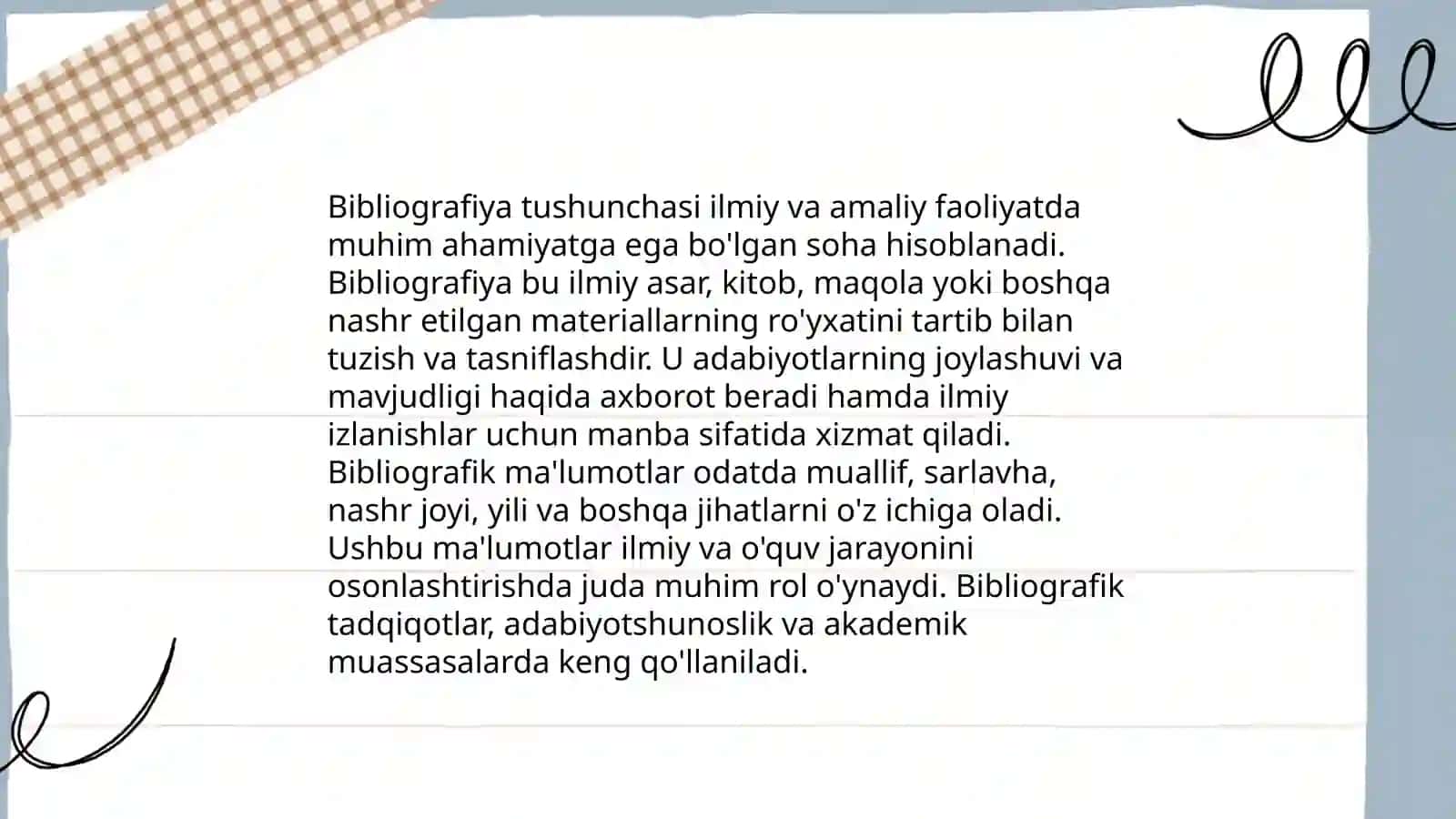 Bibliografiyaning obyektlari 3