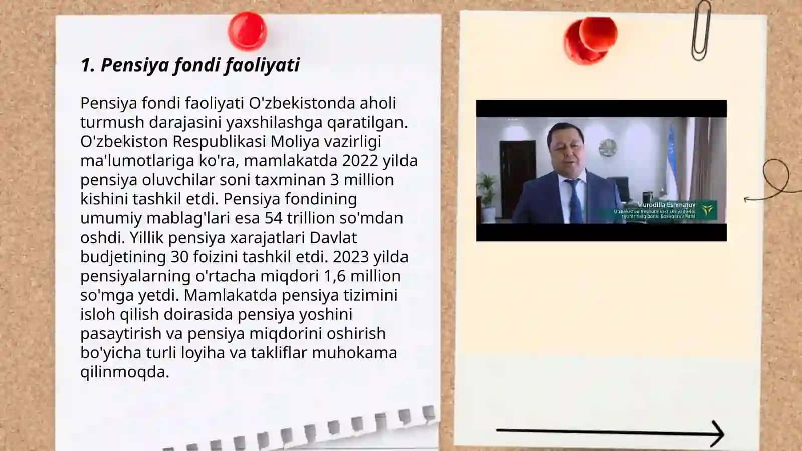 Jamg'arib boriladigan pensiya ta'minoti tizimi Habibullayeva Dilso'z 3