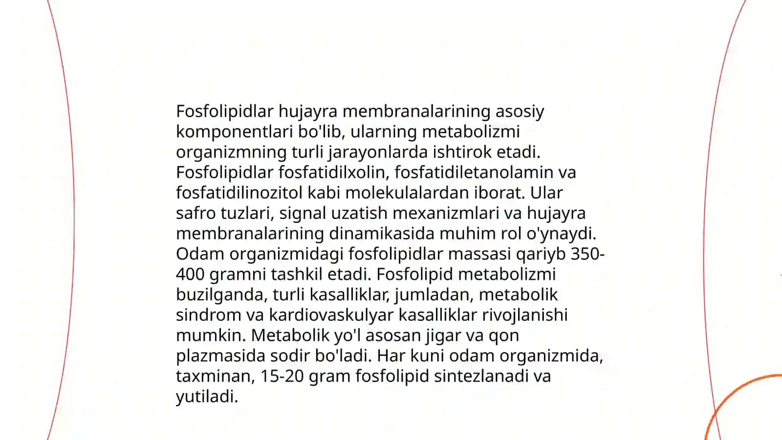 Fosfolipidlar almashinuvi buzilishi 3