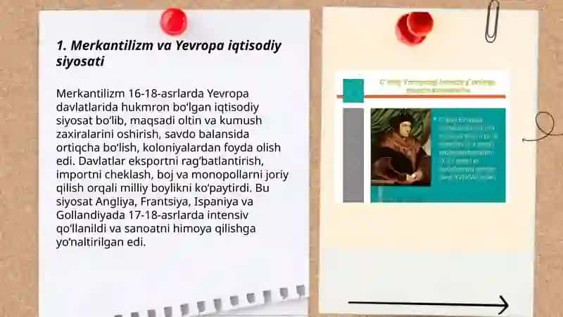 Merkantilizm va Yevropa iqtisodiy siyosati 3