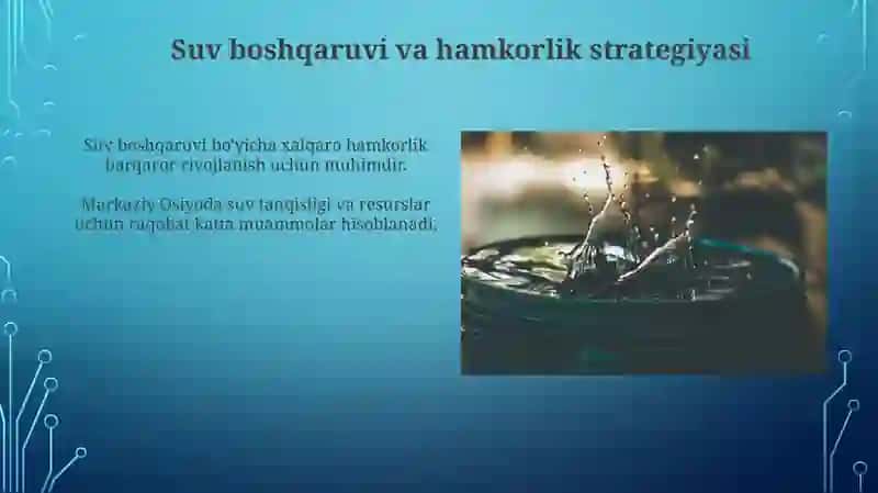 Suv boshqaruvi va hamkorlik strategiyasi 3