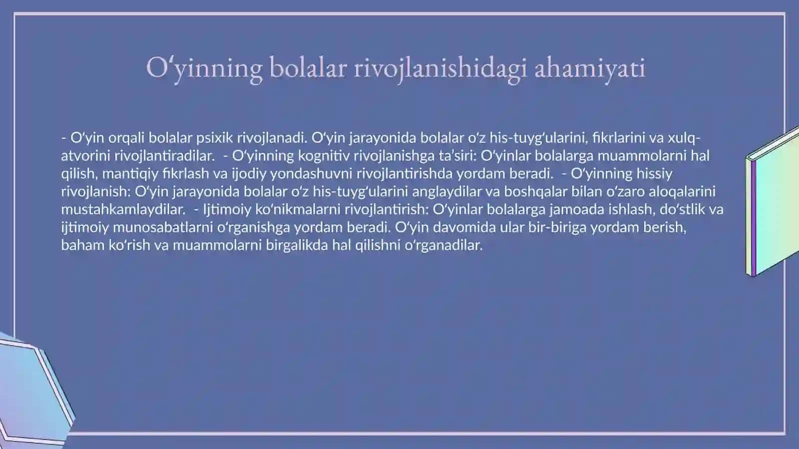 Bog‘cha yoshi davri psixik xususiyatlari 3