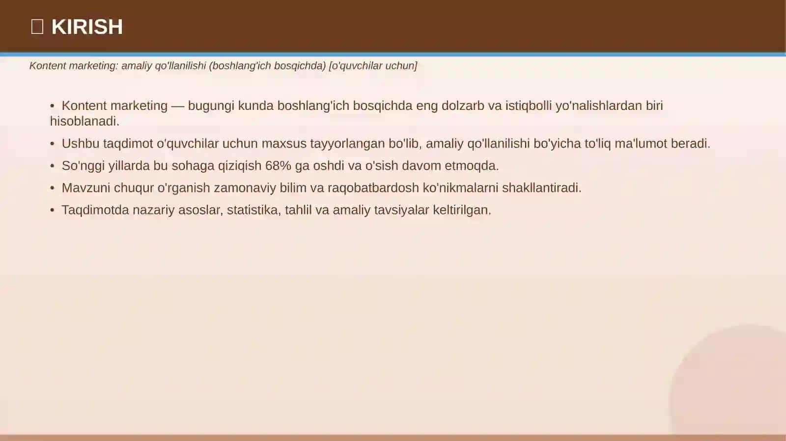 Kontent marketing: amaliy qo'llanilishi (boshlang'ich bosqichda) [o'quvchilar uchun] 3
