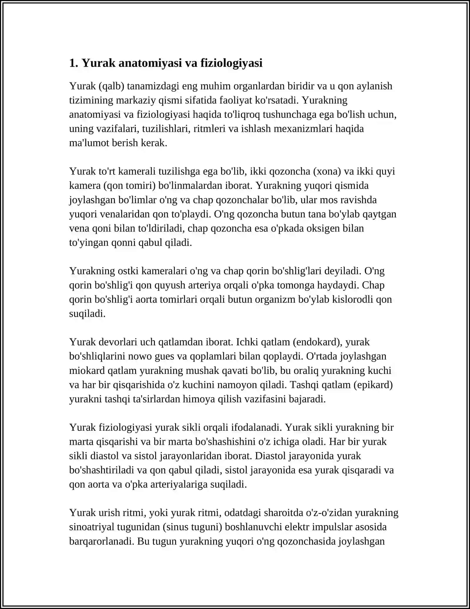 YURAK PATOLOGIYASI REFERAT 3