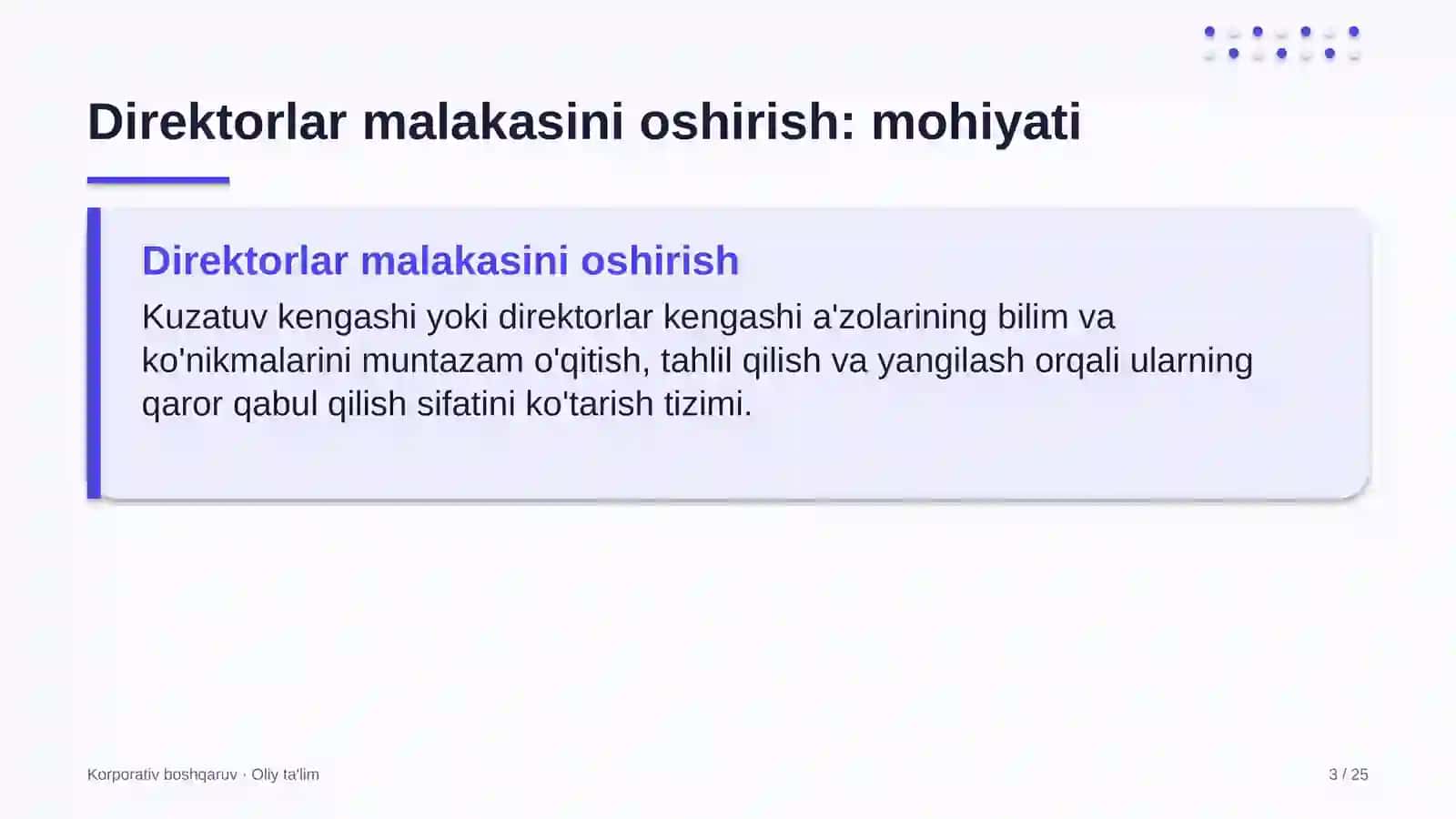 Shisha sanoatida direktorlar malakasini oshirish 3